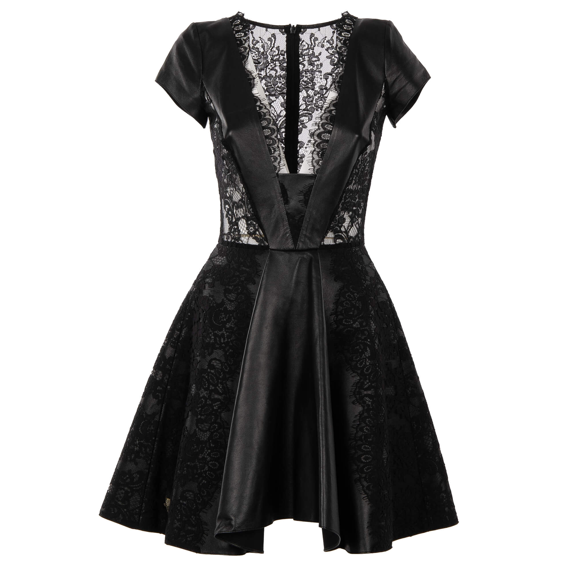 philipp plein leather dress Philipp Plein, Leather fringe dress Black ref.1004231
