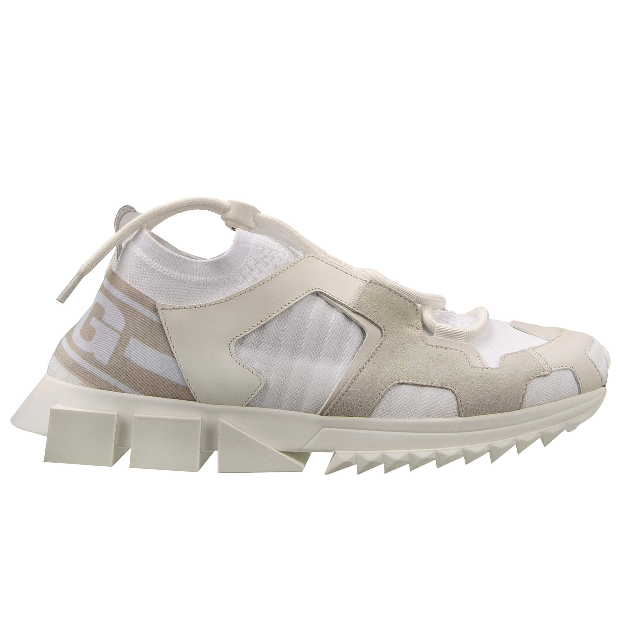 DG Logo Low Top Stretch Sneaker SORRENTO Weiß 42