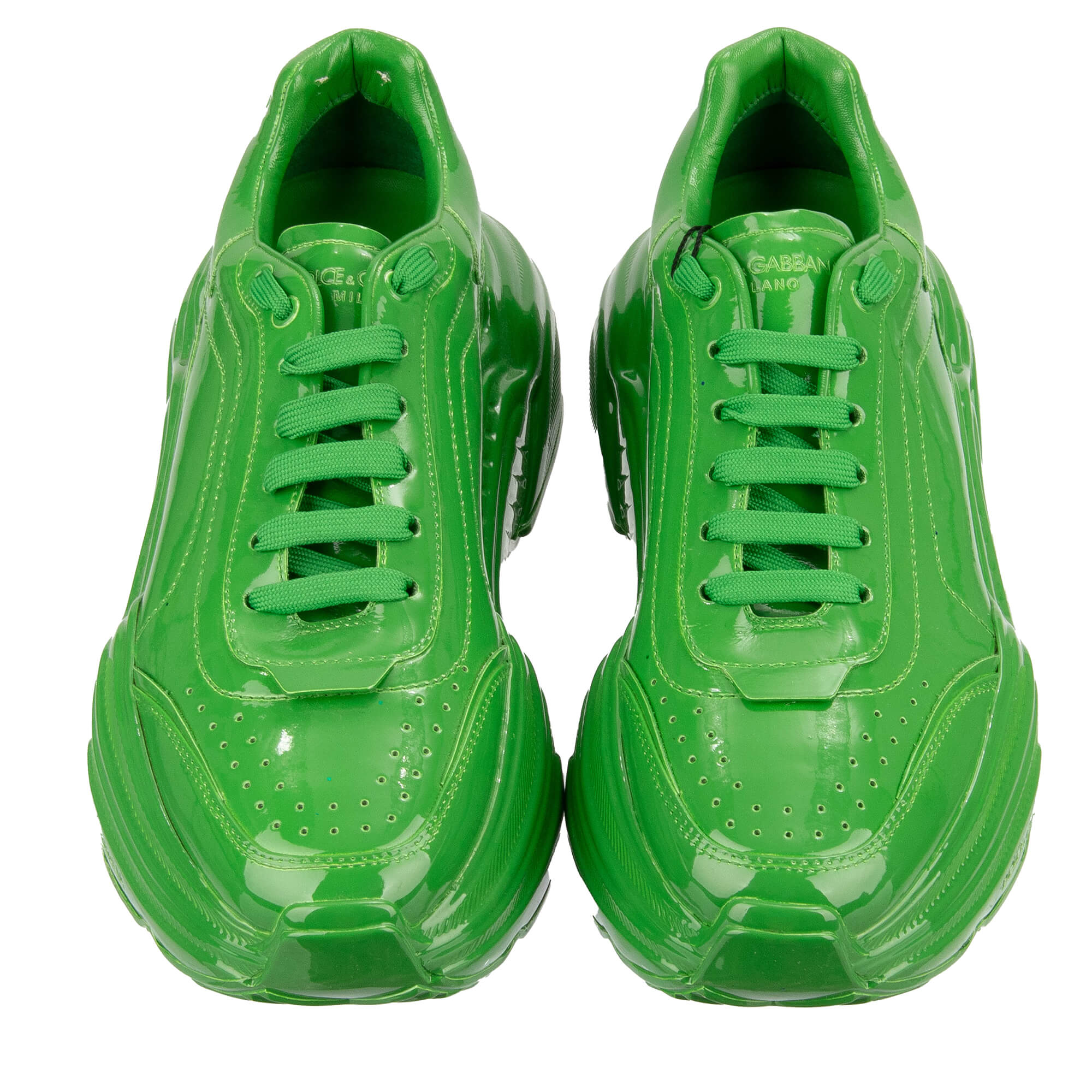 Herren Low-Top Lackleder Sneaker DAYMASTER in Grün von DOLCE & GABBANA