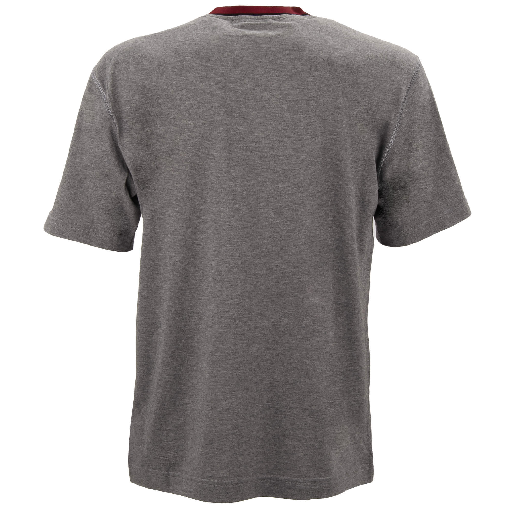 Cotton T-Shirt with baroque crown embroidery, ripped details in gray by DOLCE & GABBANA