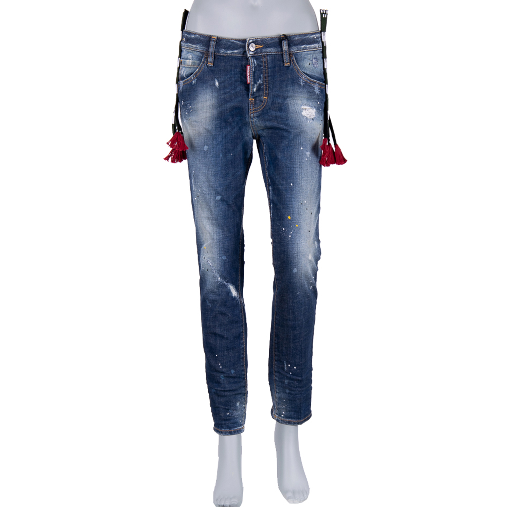 Denim Cool Girl Jean Quasten Jeans Blau 38 XS