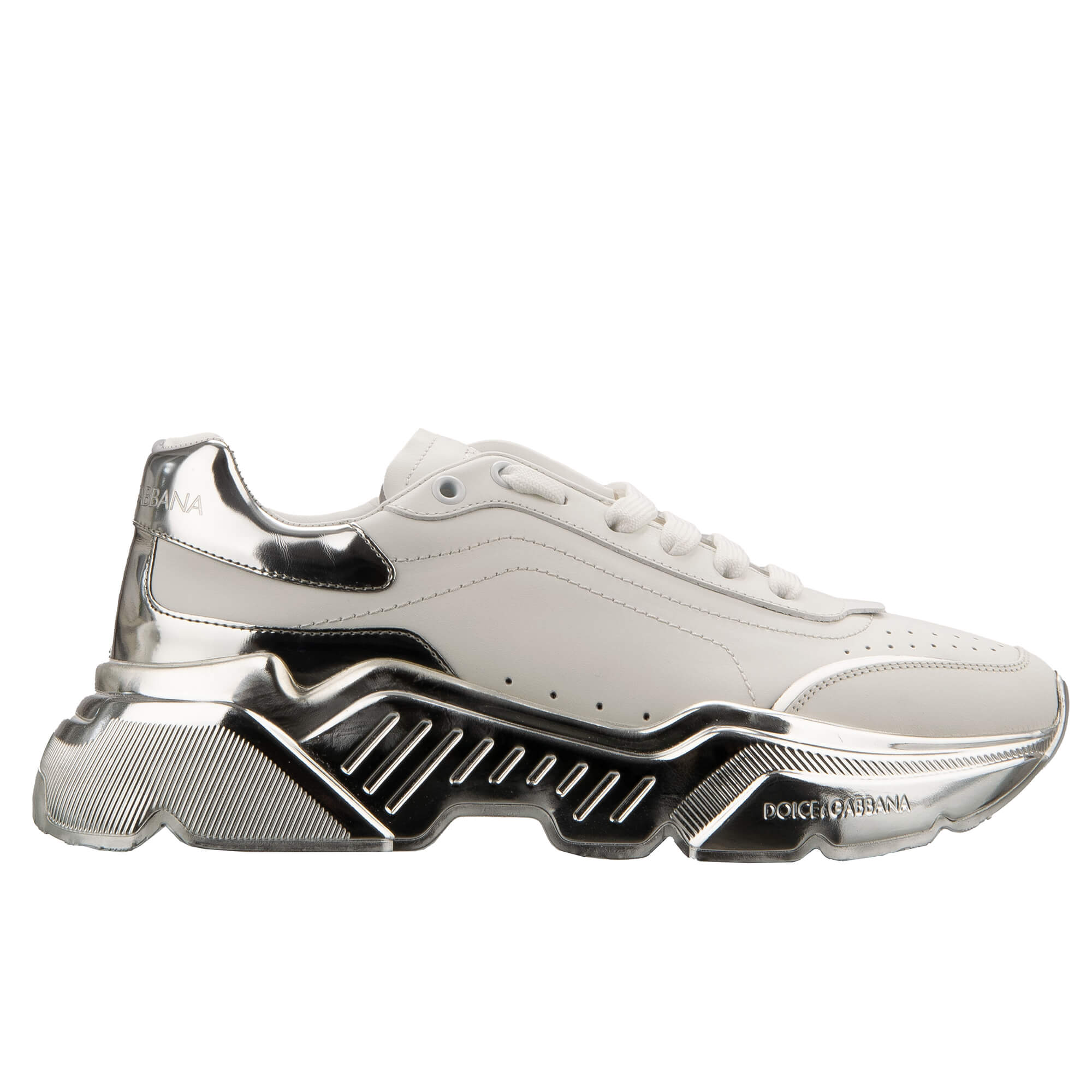 Woman Leather Sneaker DAYMASTER Silver White