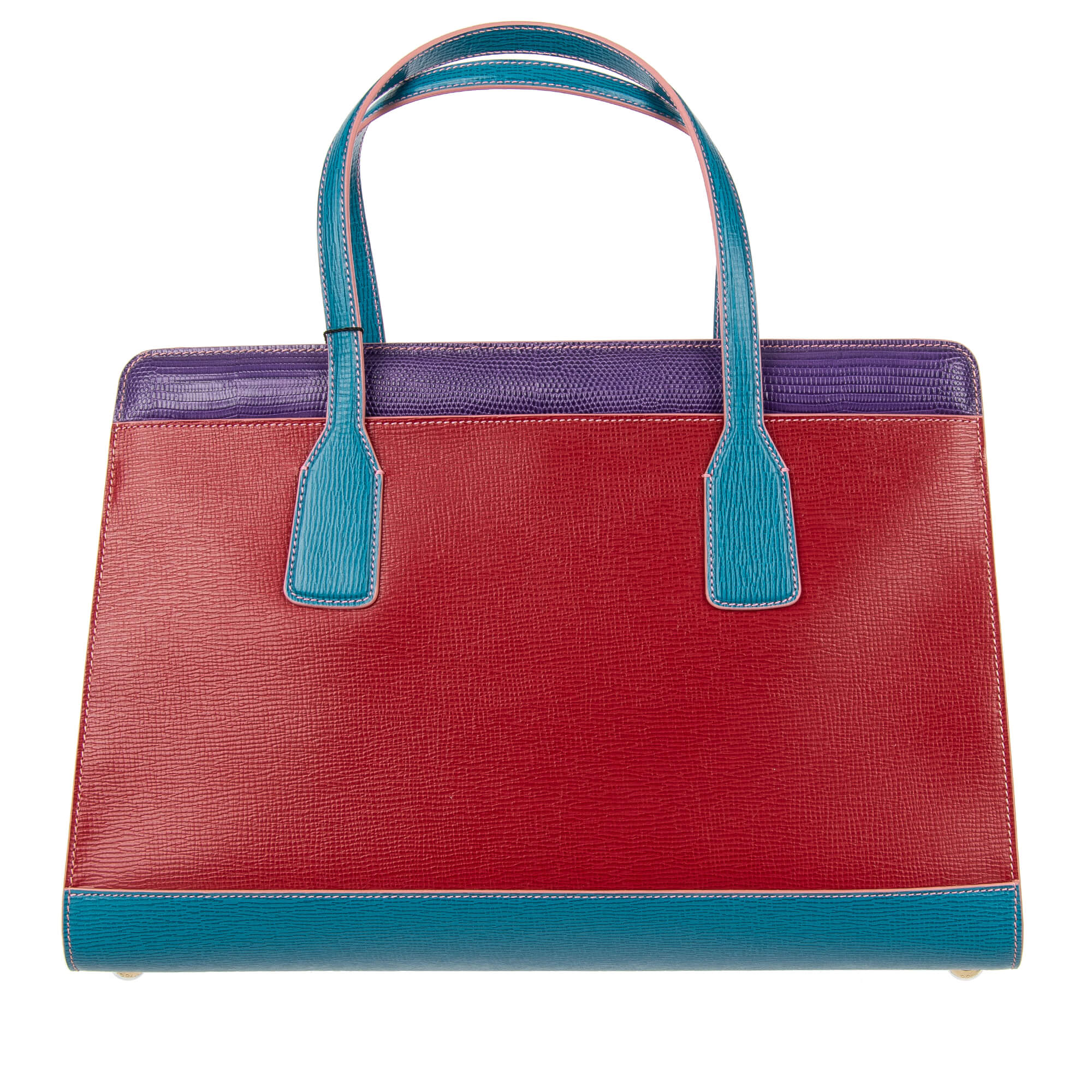 Handtasche / Shopper Tasche LAST MINUTE aus Leder mit Eidechse Struktur und Schlangenleder mit separatem Beutel, doppeltem Griff und Logo Schild von DOLCE & GABBANA