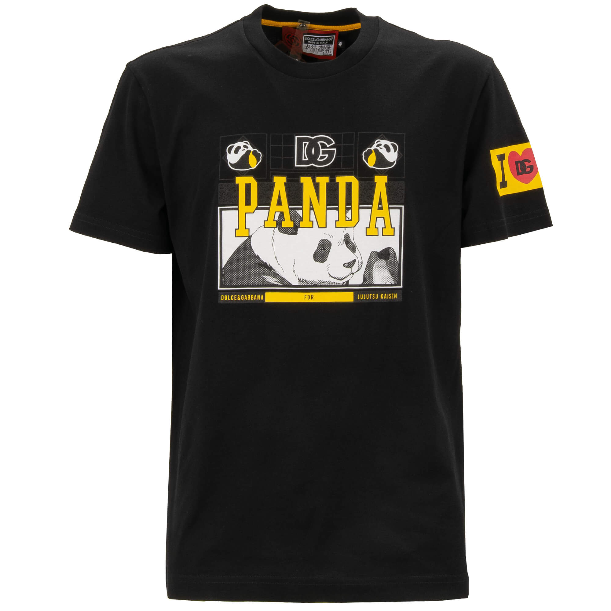 DG Logo Herz Jujutsu Kaisen Panda T-Shirt Schwarz 48 M  