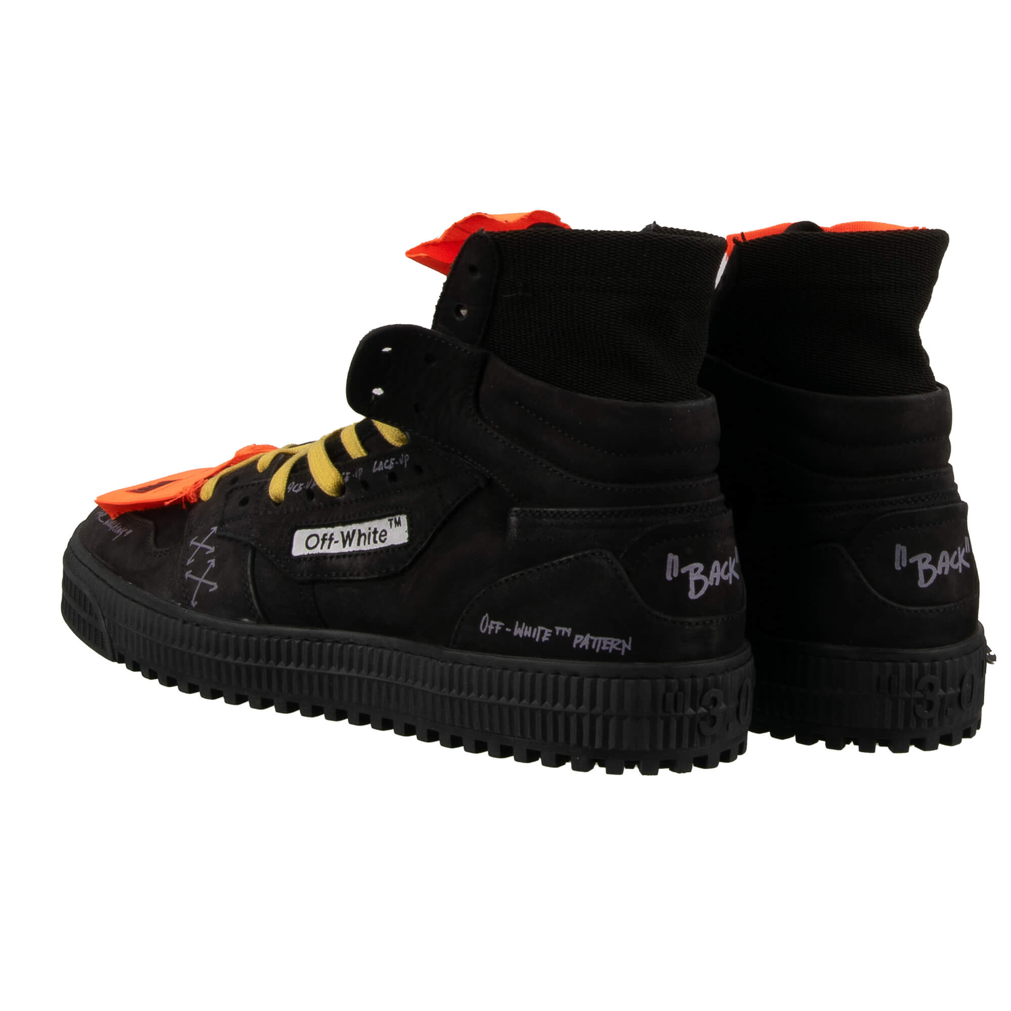 Virgil Abloh CUP SOLE 3.0 Logo Painted Shoes Sneaker Black