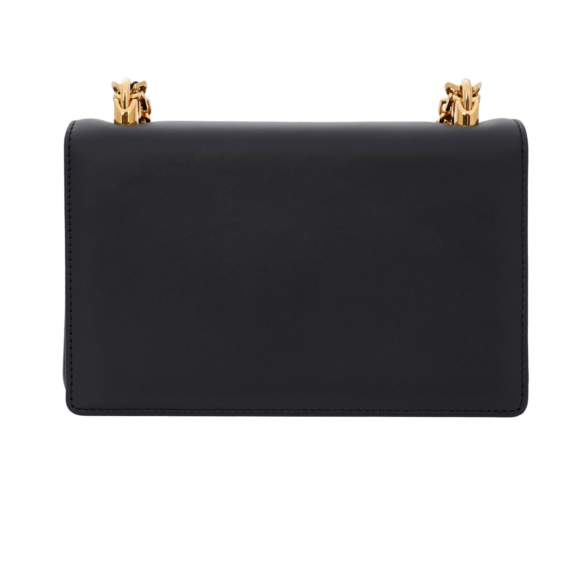 Crossbody Tasche / Clutch DG GIRLS aus Nappa Leder mit großem emailliertem DG Logo in Barock Stil und Vintage Kettenriemen von DOLCE & GABBANA