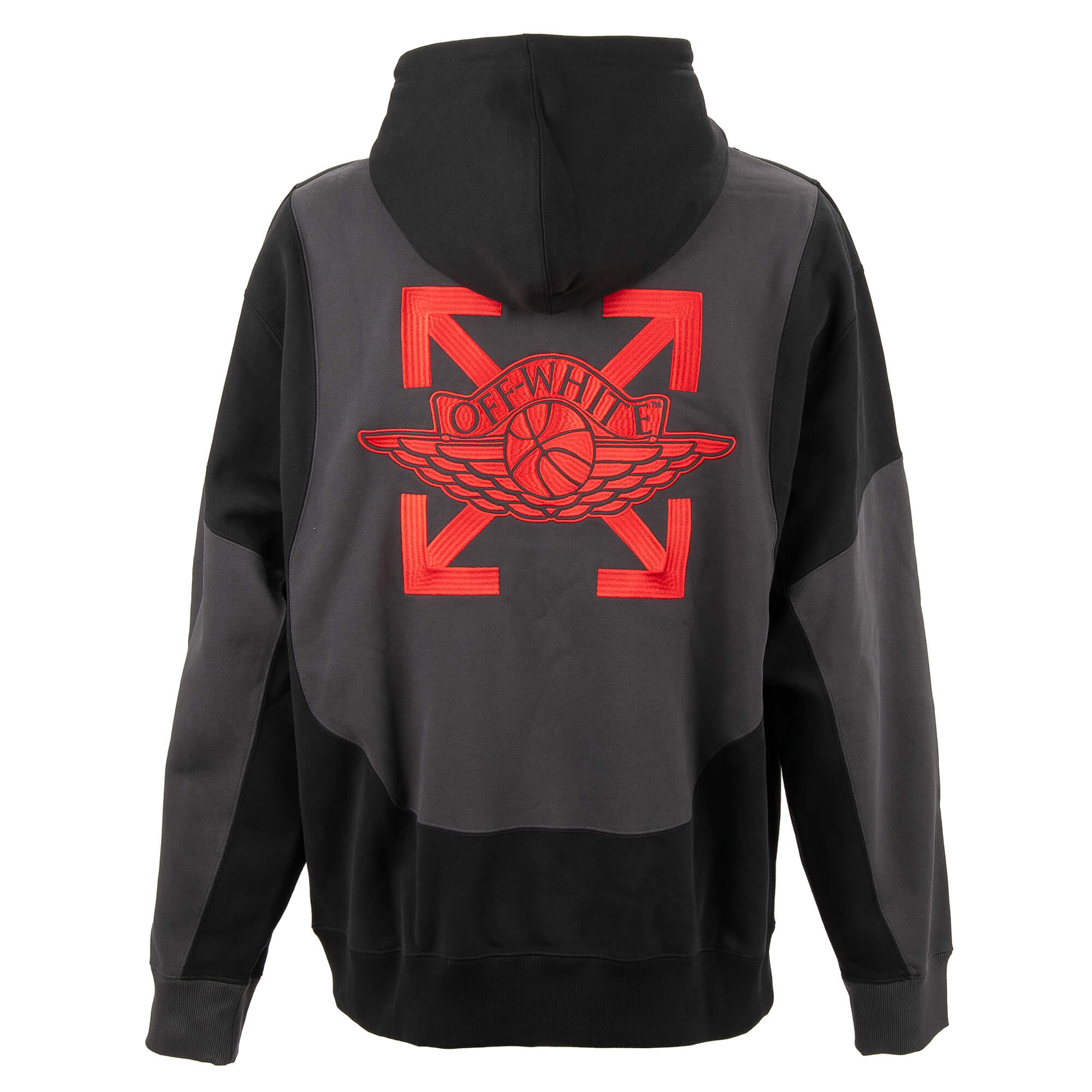 Air Jordan Oversize Baumwolle Hoodie mit Logo Stickerei Schwarz