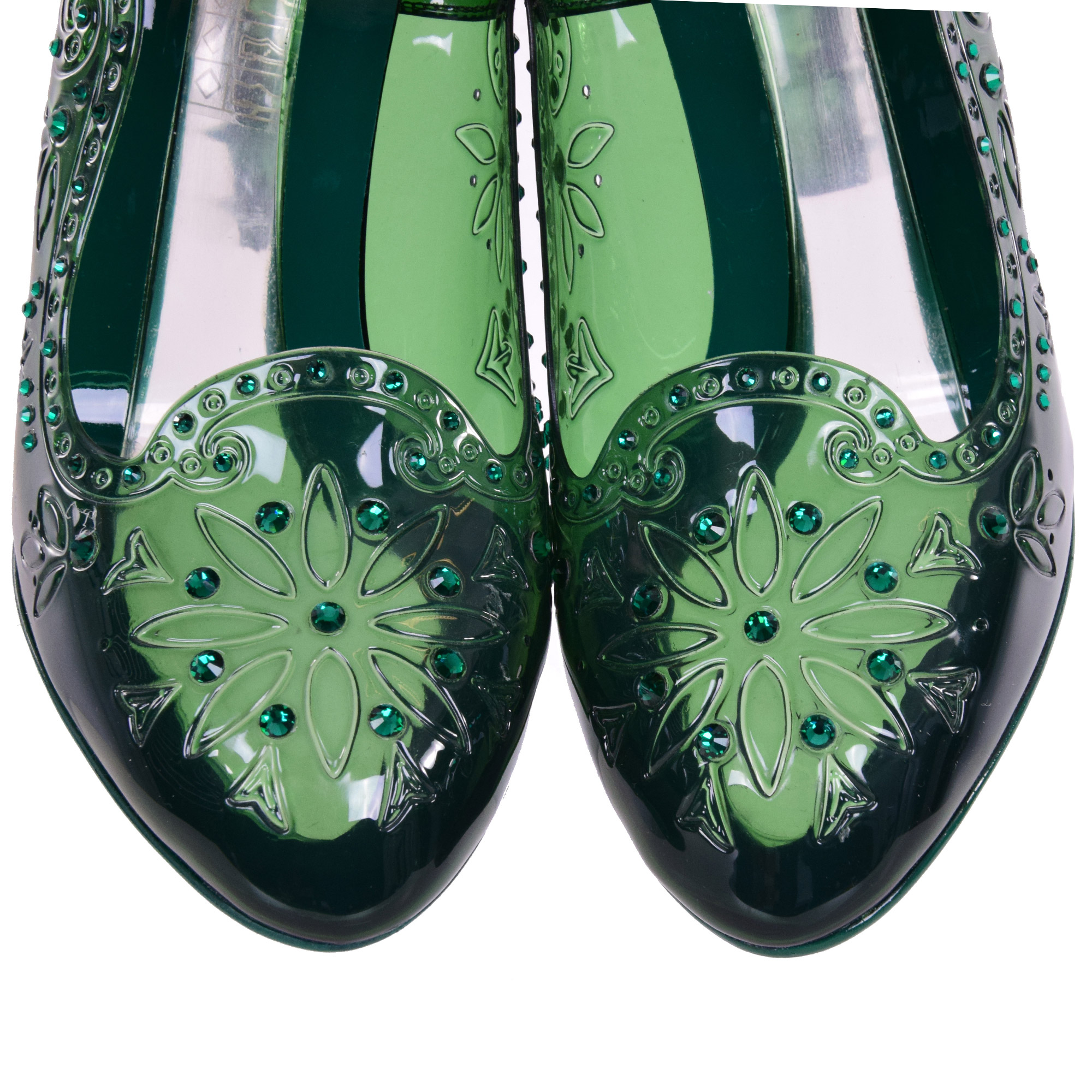 Cinderella Pumps aus PVC mit Strass-Verzierung von DOLCE & GABBANA