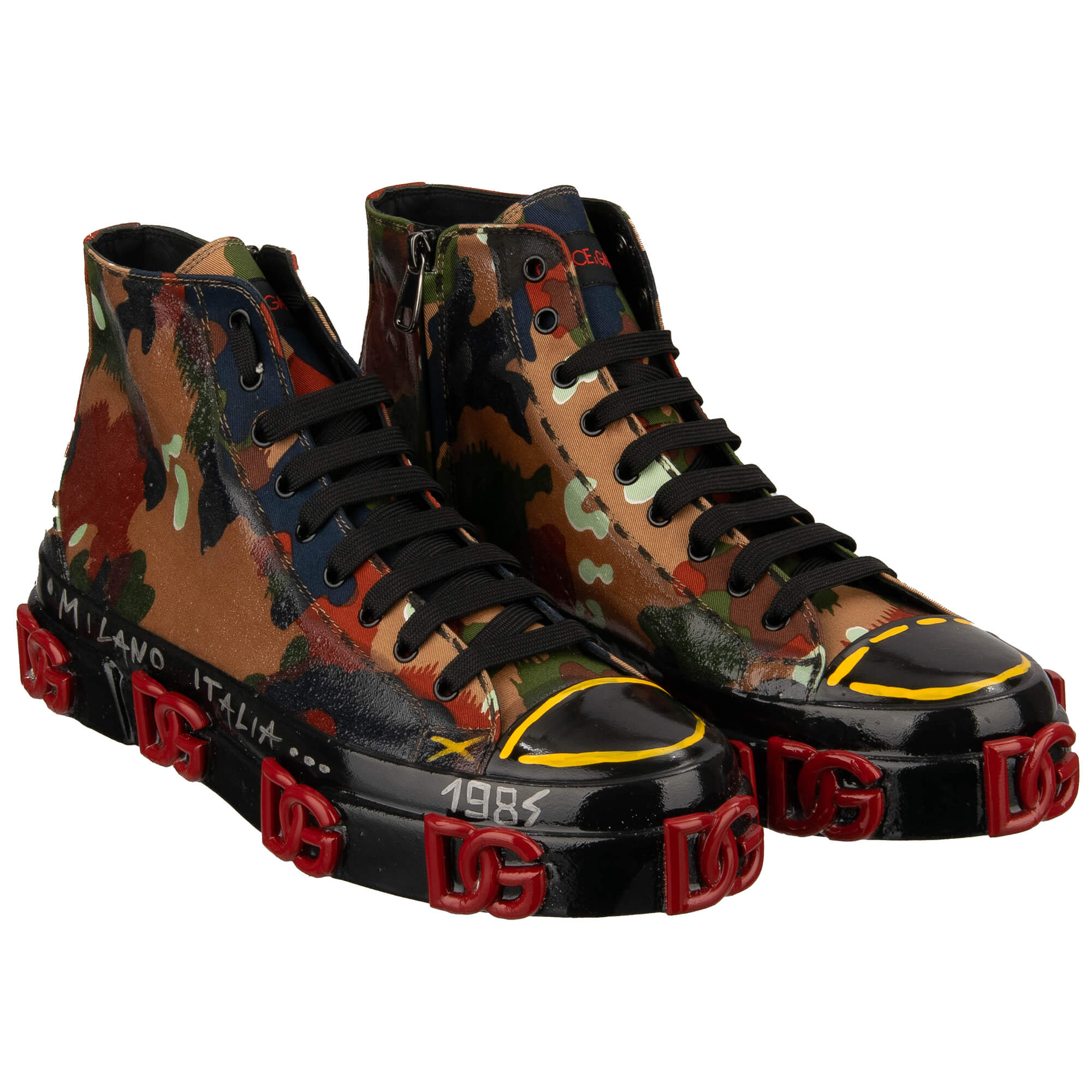 DG Logo Camouflage Herren High-Top Sneaker PORTOFINO 45 UK 11 US 12 