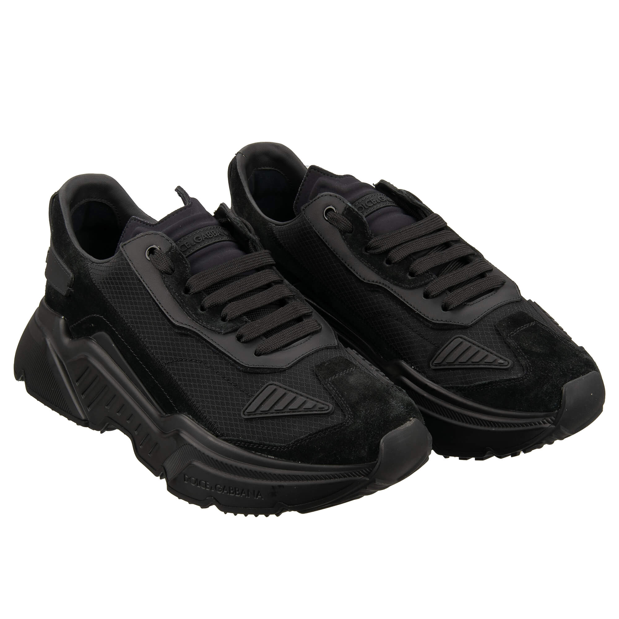 DG Logo Low-Top Wildleder Sneaker DAYMASTER Schwarz 42,5 UK 8,5