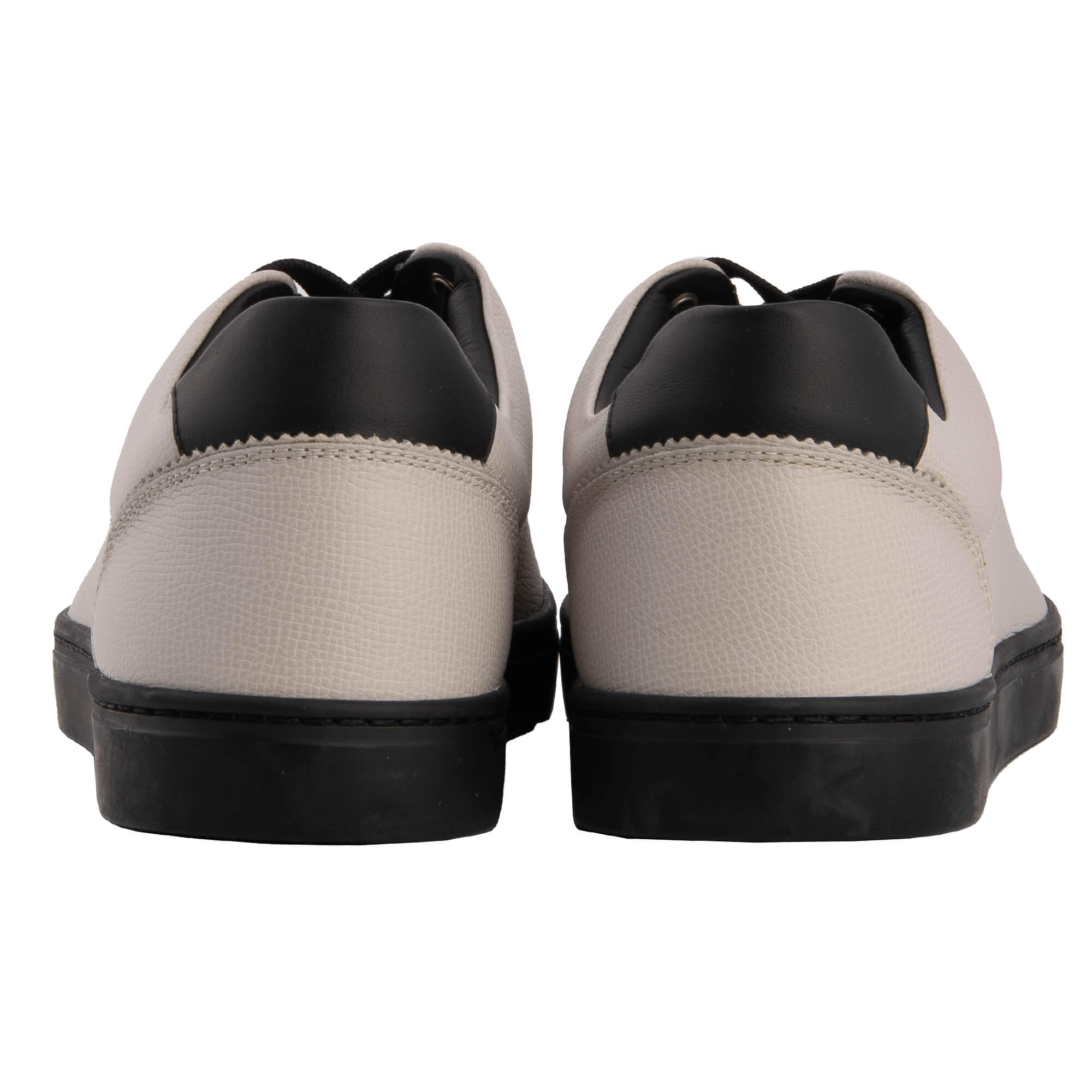 Lace Low Top Men's Sneaker LONDON with DG logo in gray and black by DOLCE & GABBANA