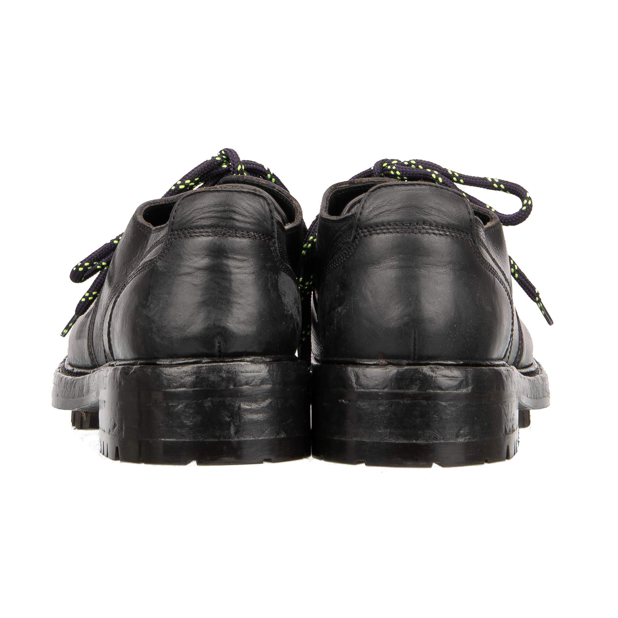 Trekking Stil Derby Schuhe BERNINI aus Pferd Leder in Schwarz von DOLCE & GABBANA
