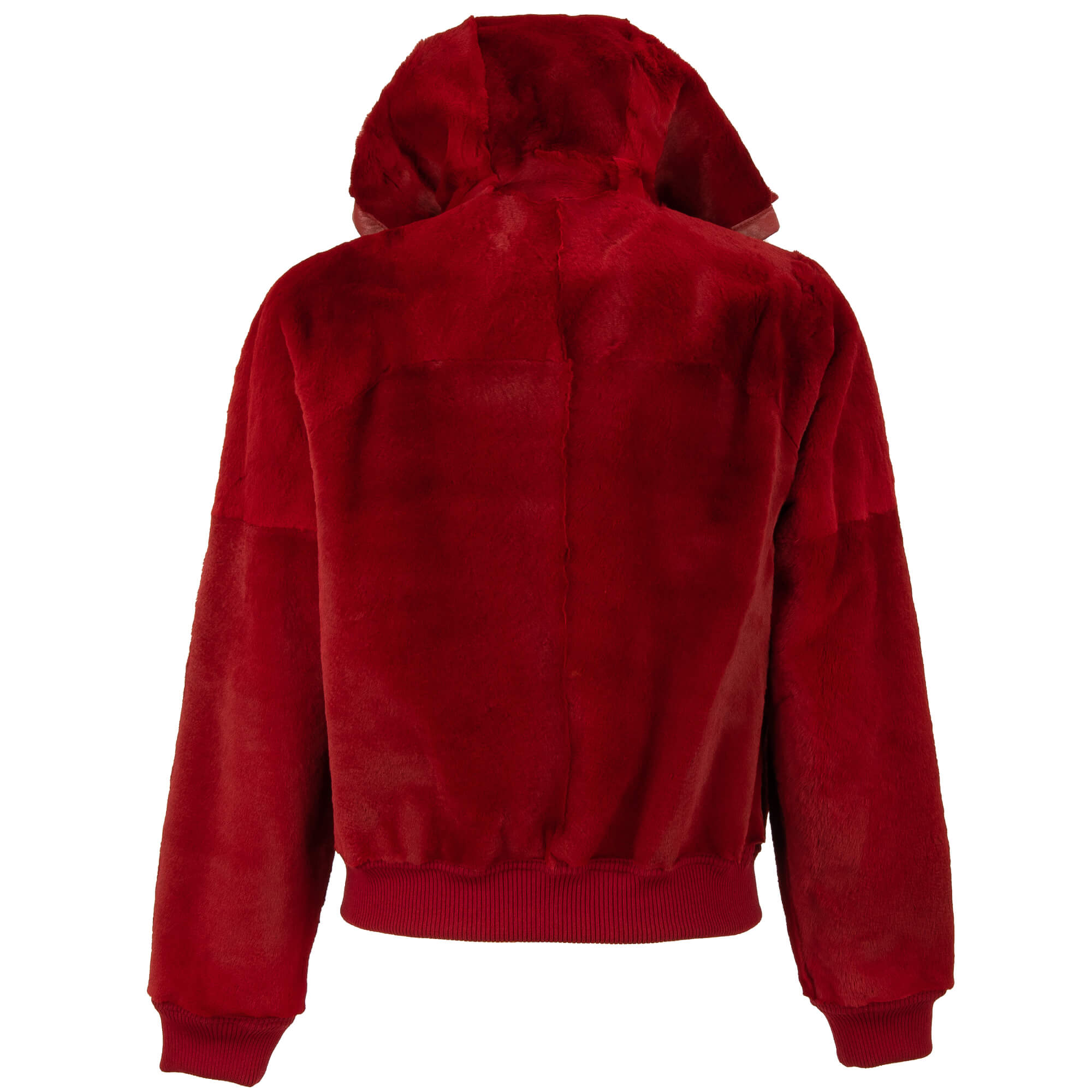 Einzigartige zweiseitige Jacke / Bomberjacke aus Känguru Leder und Pelz mit Details aus Strick, Senkel und Außentaschen von DOLCE & GABBANA 