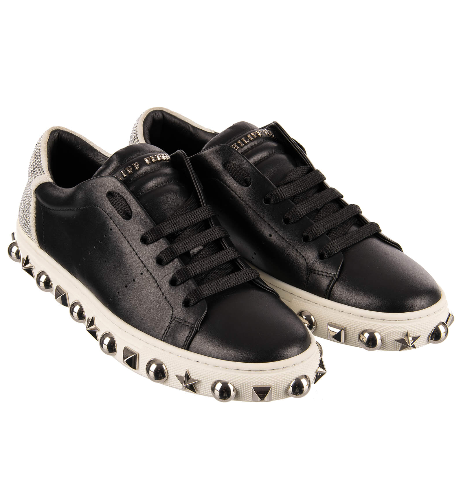 PLAYBOY Crystal Bunny Skull Sneaker Shoes White Black 36