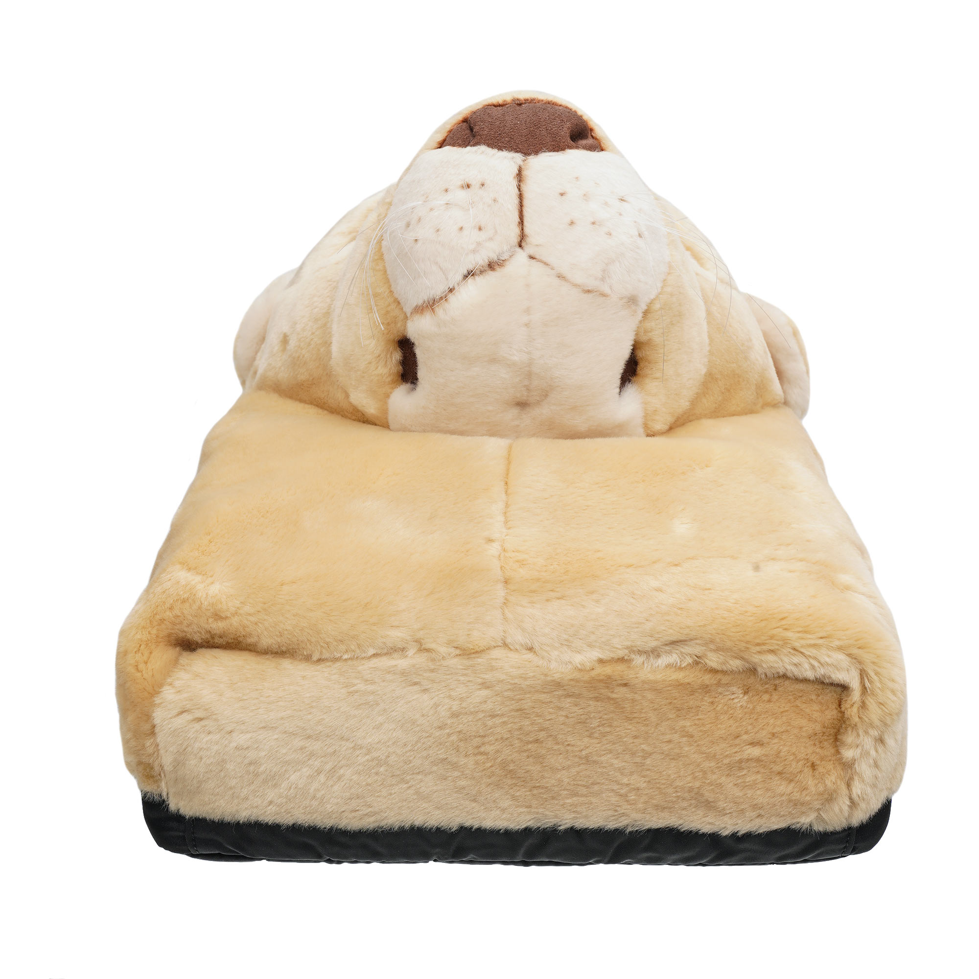 Unisex Faux Fur VULCANO Backpack Bag as Plush Lion Toy with adjustable straps and zip pocket by DOLCE & GABBANA