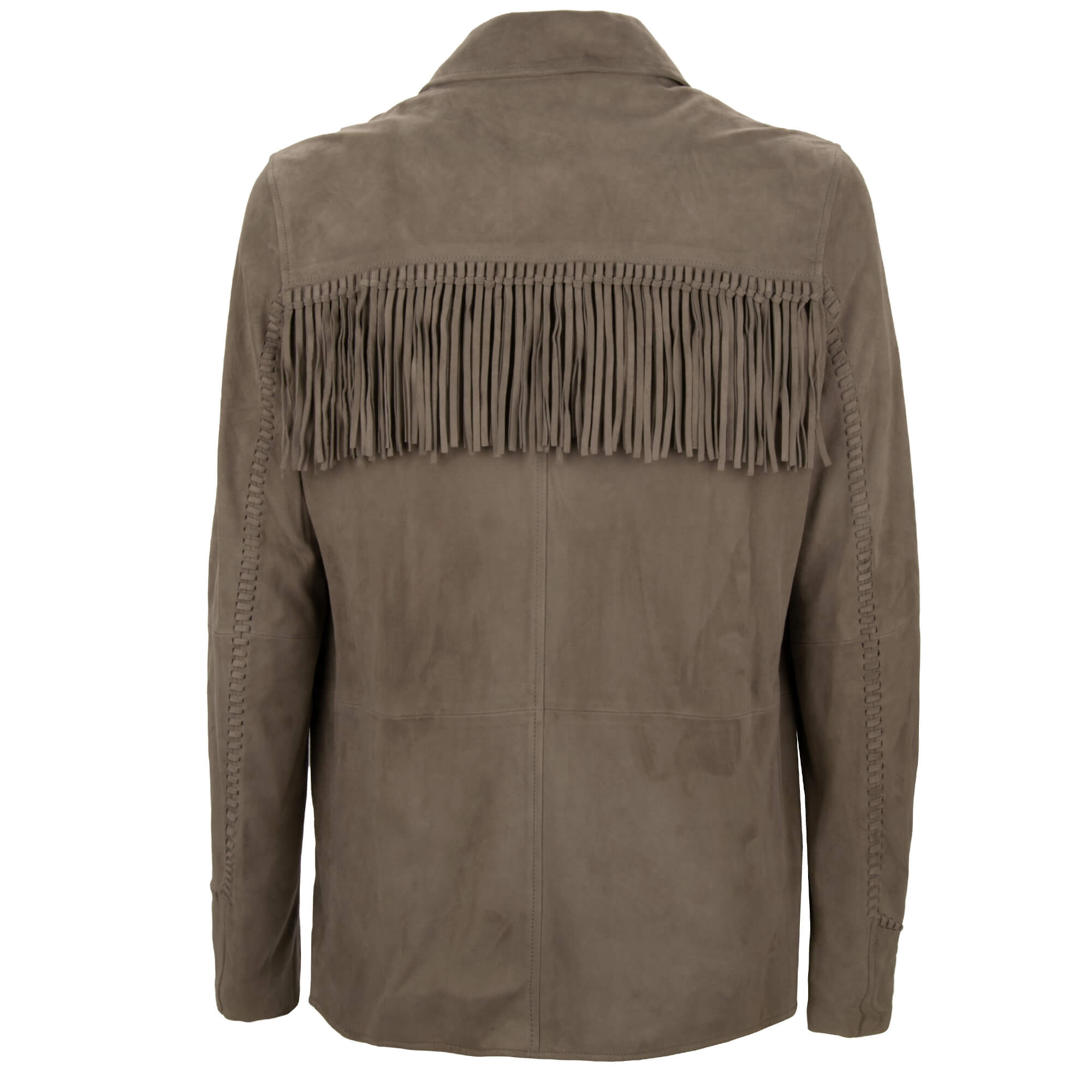 Wildleder Jacke mit Fransen und Taschen von AMIRI