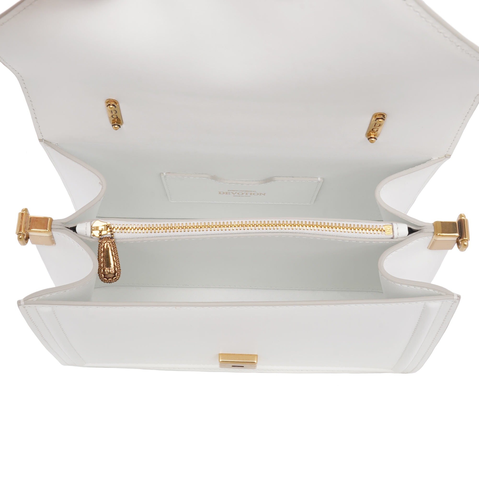 Tasche / Schultertasche / Henkeltasche DEVOTION Medium mit Schmuckherz Verschluss mit DG Logo, inneren Fächern und verstellbarem Schulterriemen von DOLCE & GABBANA