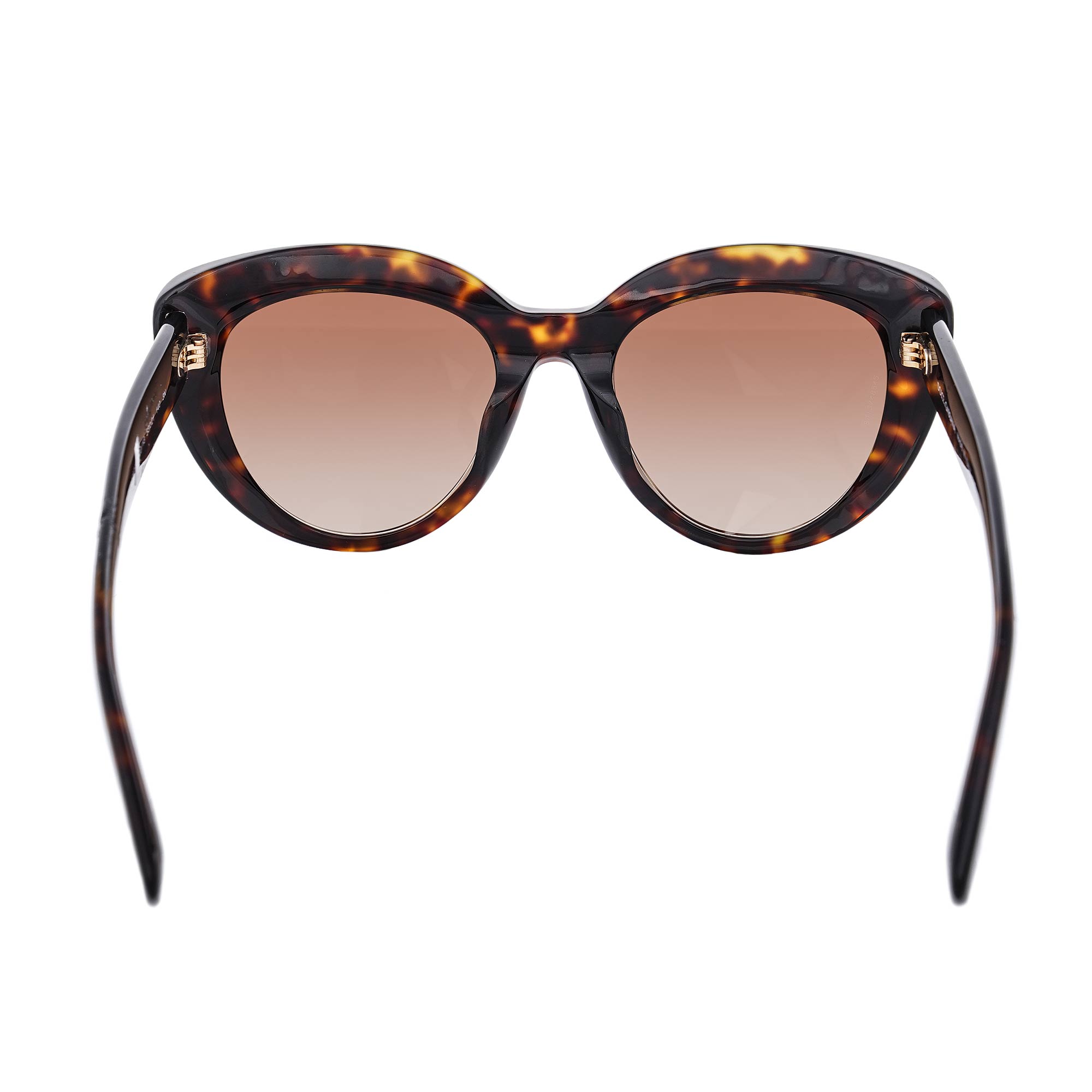 Cat Eye Sunglasses DG 4287 with leopard pattern and DG logo in gold and brown by DOLCE & GABBANA