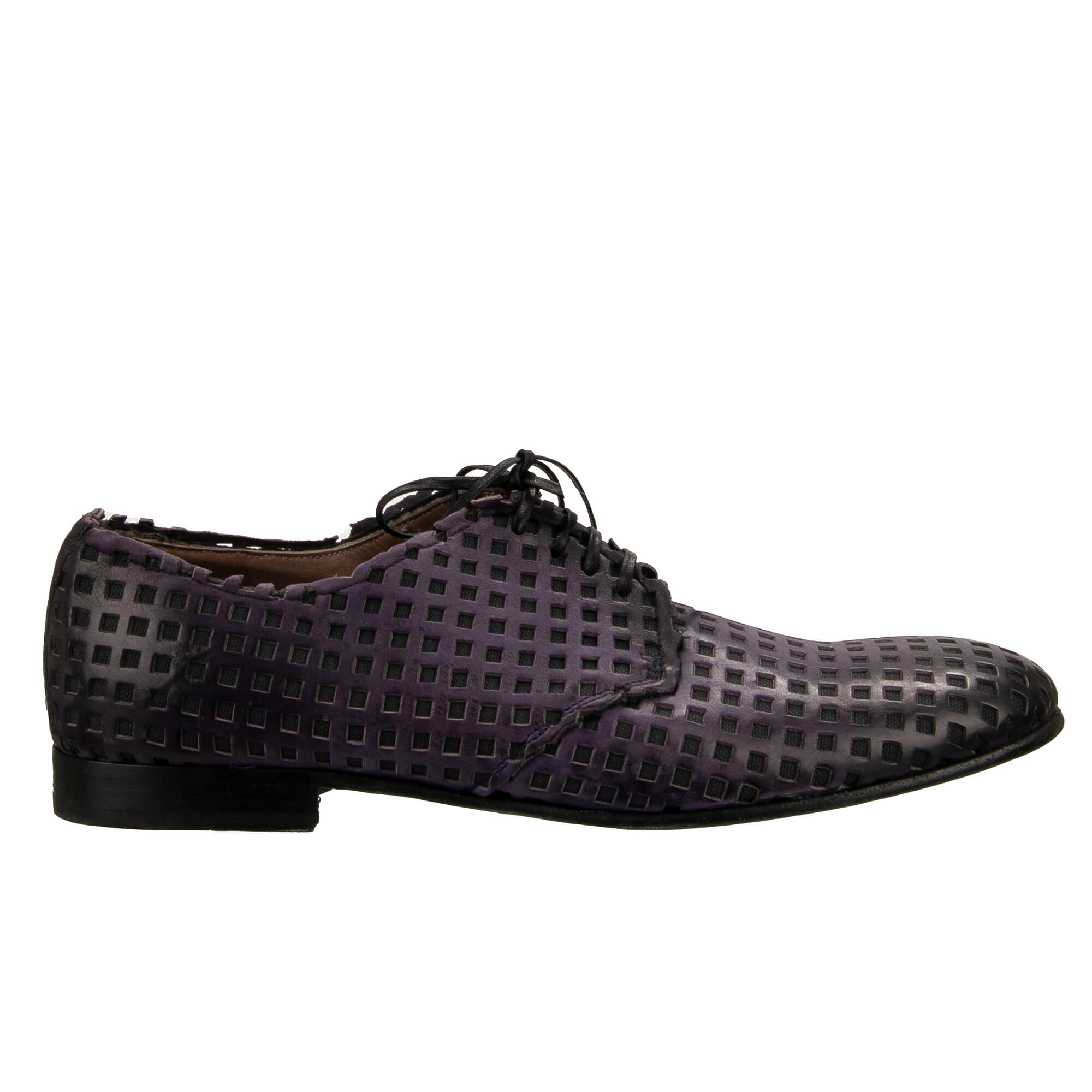 Dolce & Gabbana Woven Black Derby Shoe - NWT Dolce & Gabbana Woven Design Casual Shoes In Black | ModeSens main image 3