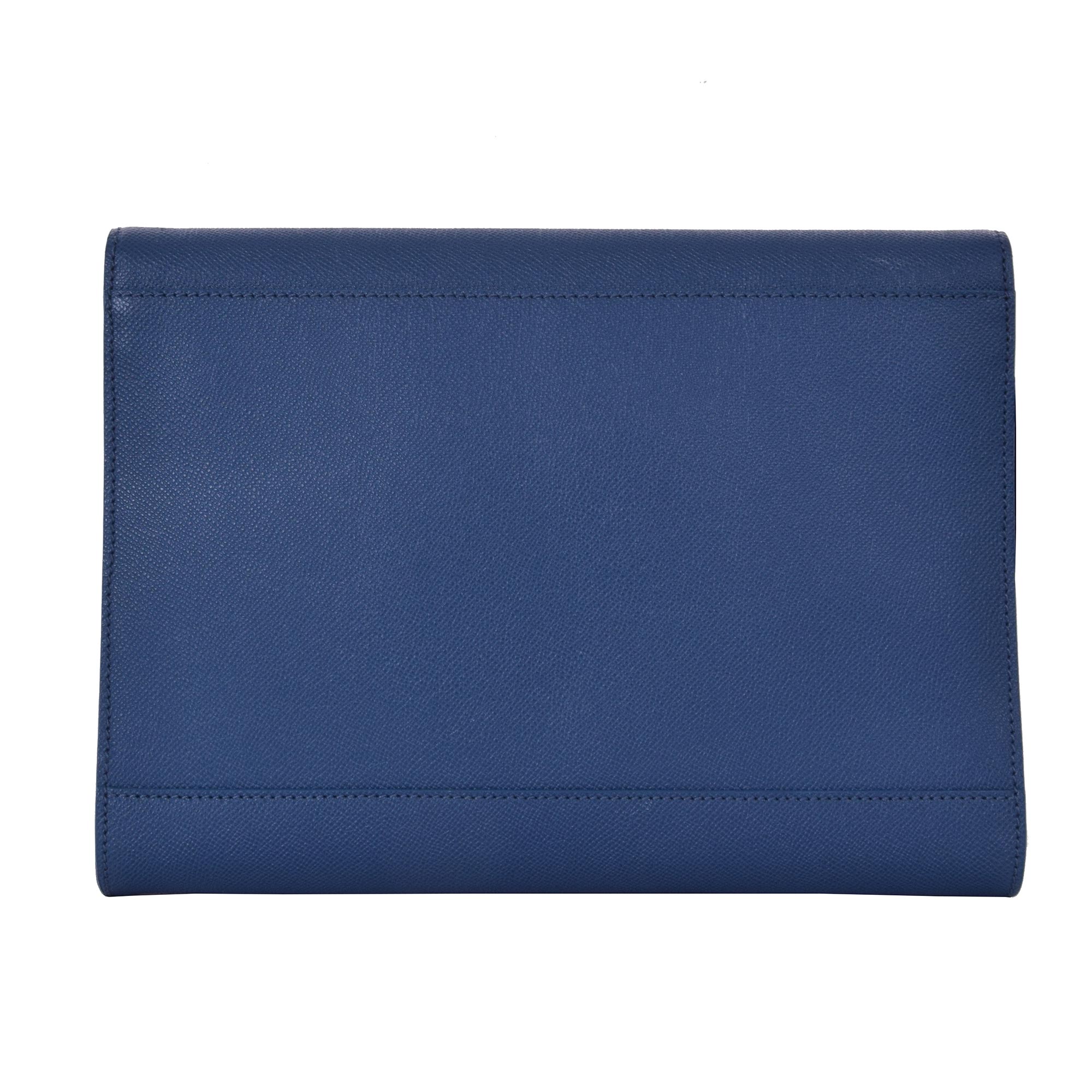 Dauphine leather document holder bag / briefcase with studs by DOLCE & GABBANA