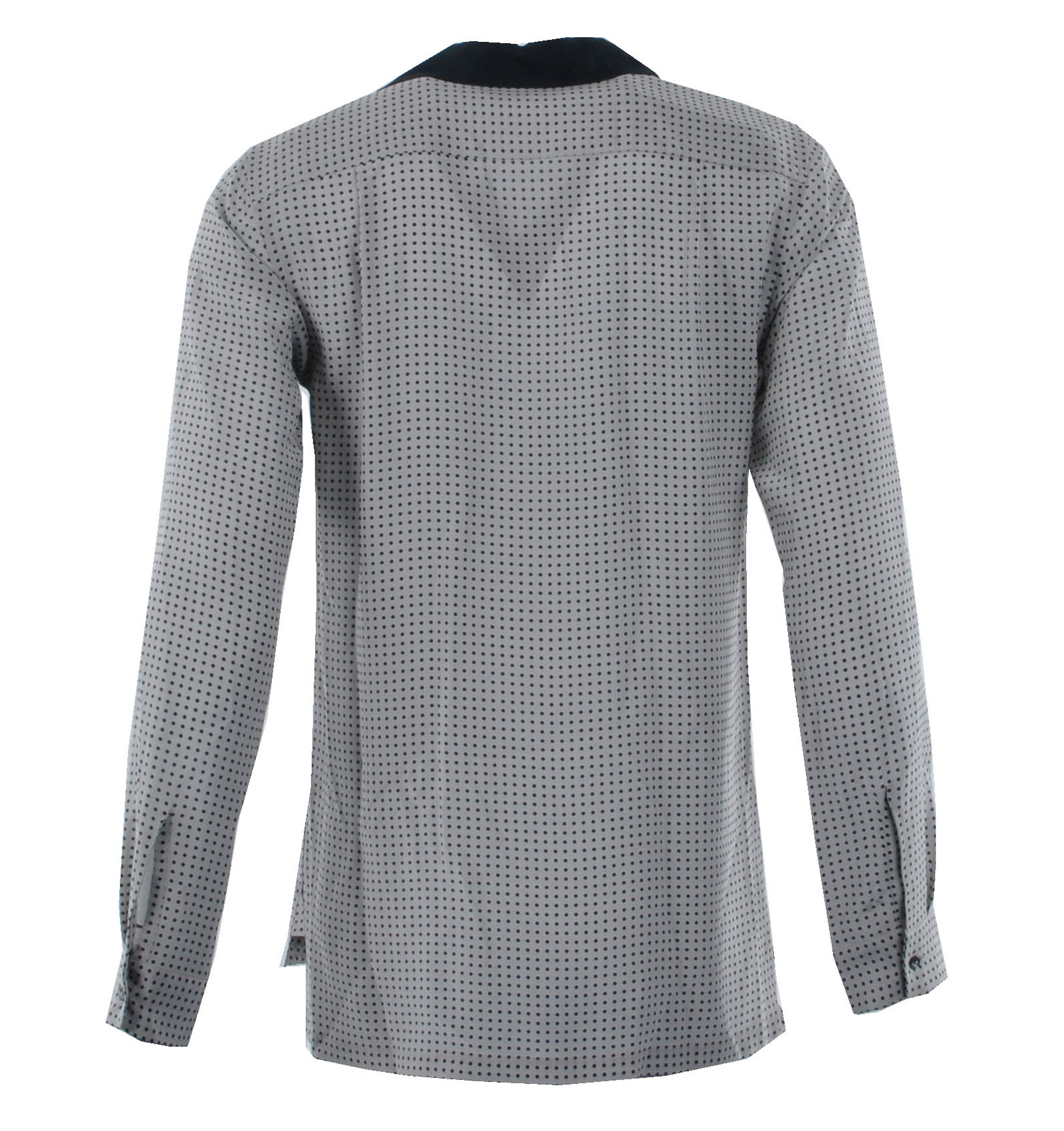 Hemd Model RIVIERA aus Seide mit Polka Dots Print von DOLCE & GABBANA Black Label