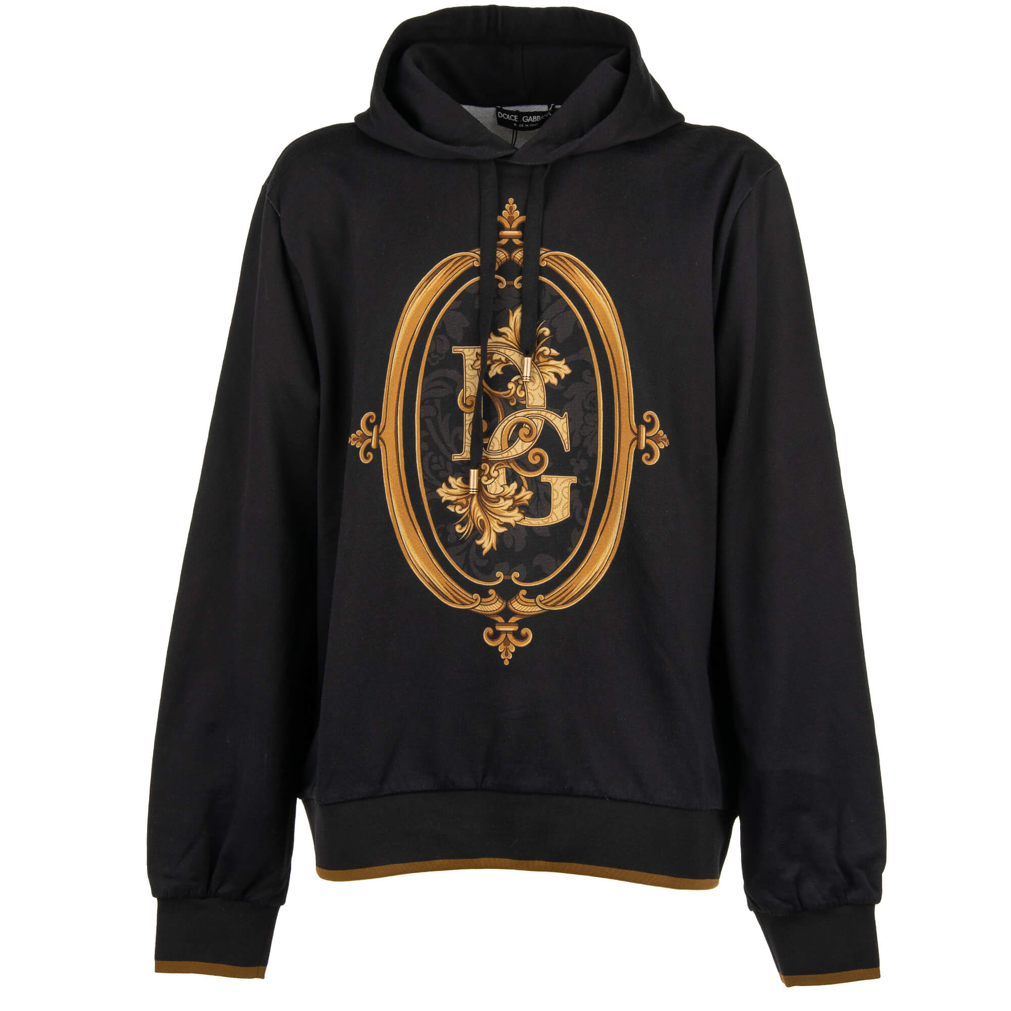 Dolce & Gabbana Im The Queen Jaquard Gold Sweatshirt  Hoodie main image 0