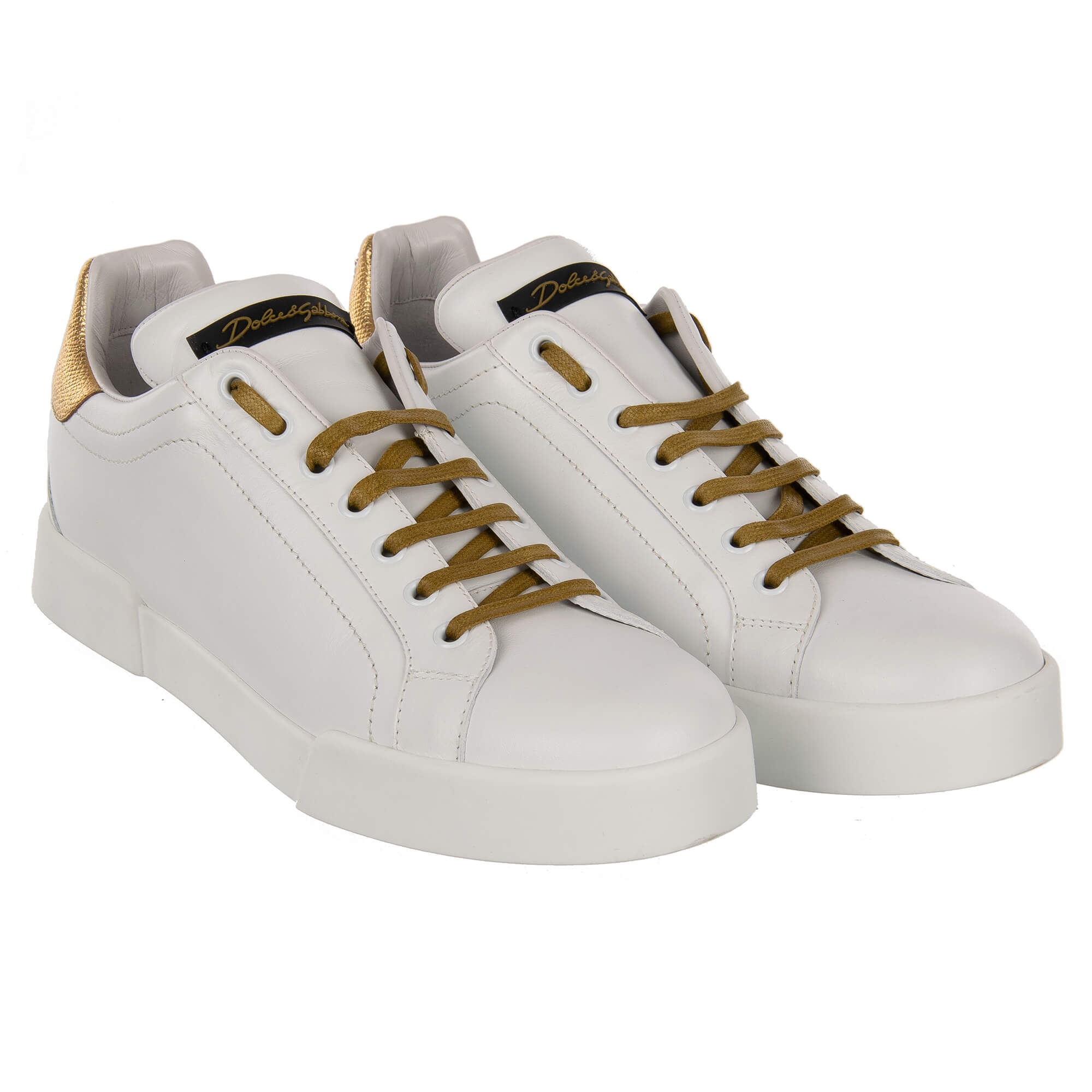 DG Pearl Logo Sneaker PORTOFINO White Gold 41 US 11 | 09431