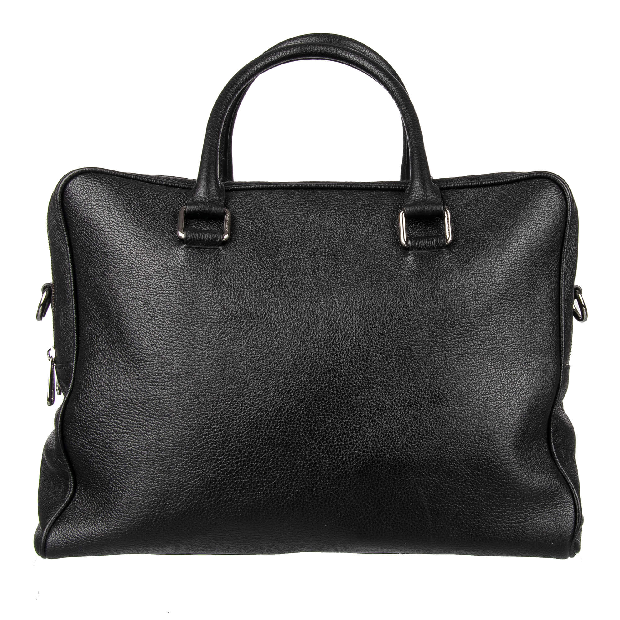 Busines Tasche / Reisetasche aus Kalbsleder mit zwei separaten Fächern, doppeltem Tragegriff, verstellbarem Gurt und Logo Anhänger von DOLCE & GABBANA