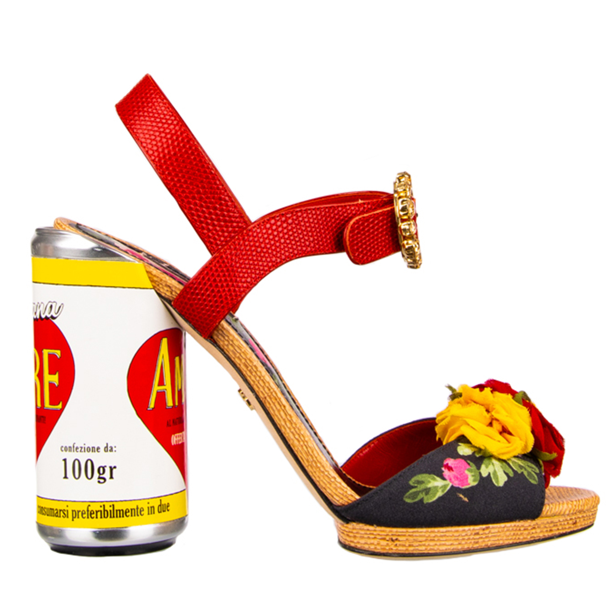 Amore Dose Kristall Rose Sandalen Pumps KEIRA Rot 39,5 US 9,5