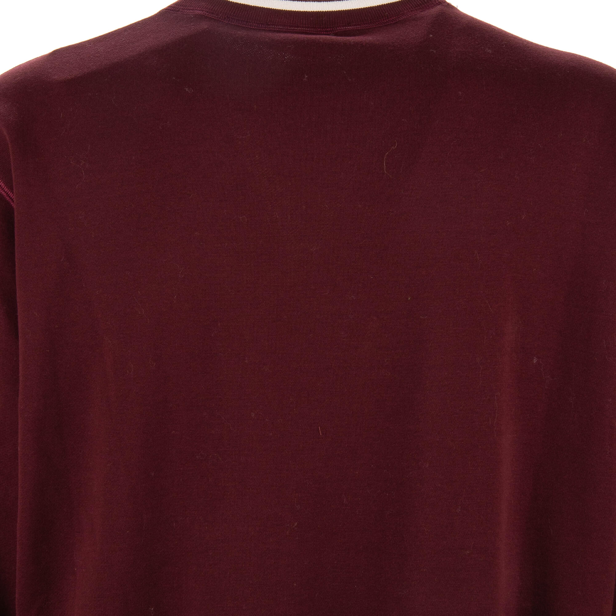 Cotton sweater / sweatshirt with Crown and Logo print in bordeaux by DOLCE & GABBANA