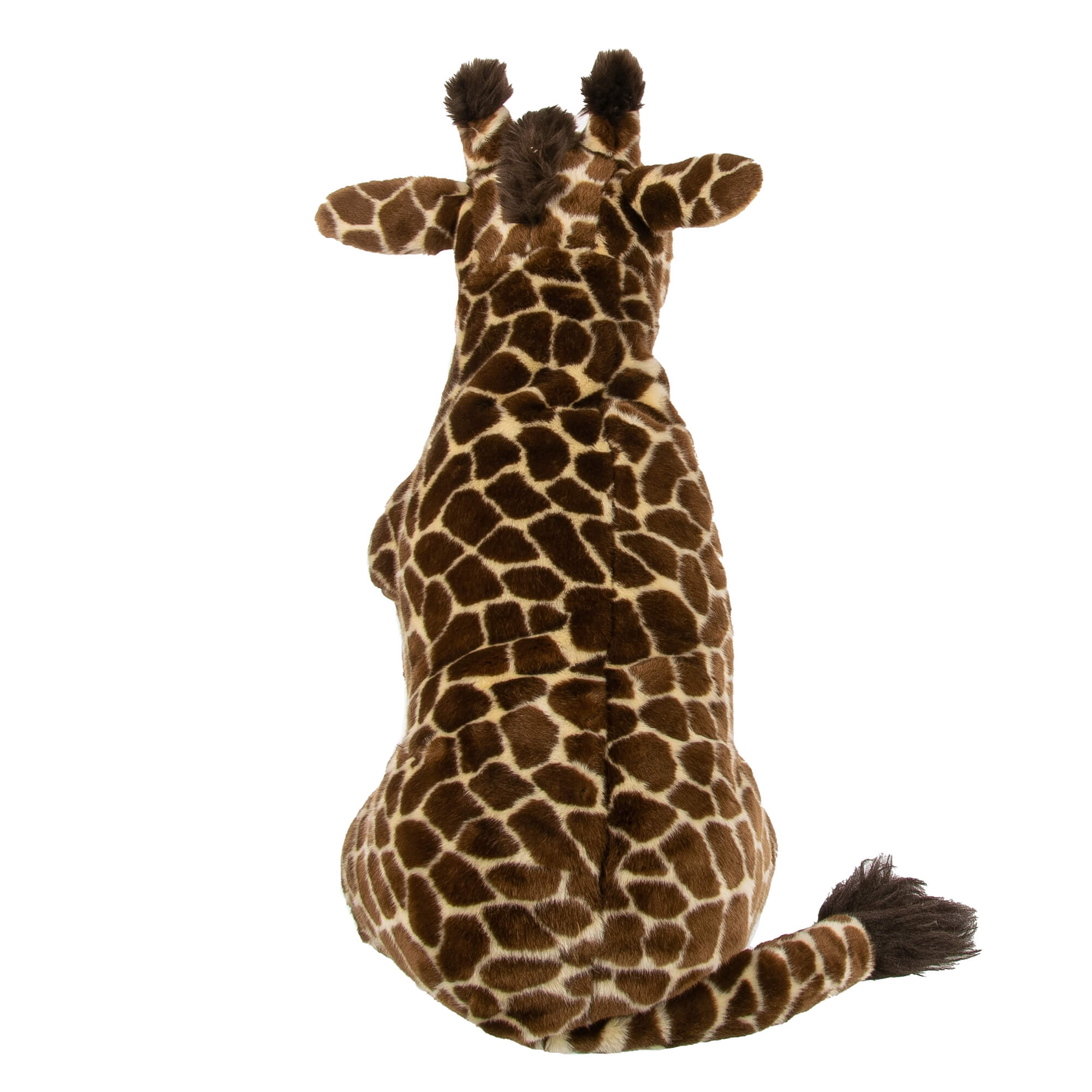 Unisex Faux Fur Backpack Bag as Plush Giraffe Toy with adjustable straps, embroidered DG Logo and zip pocket by DOLCE & GABBANA