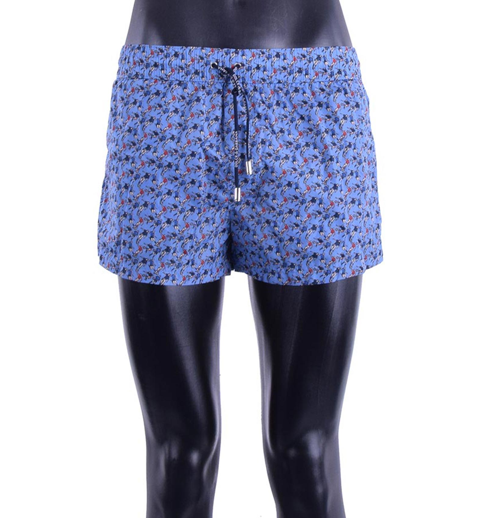 Football Printed Nylon Swimming Shorts Blue 3 S