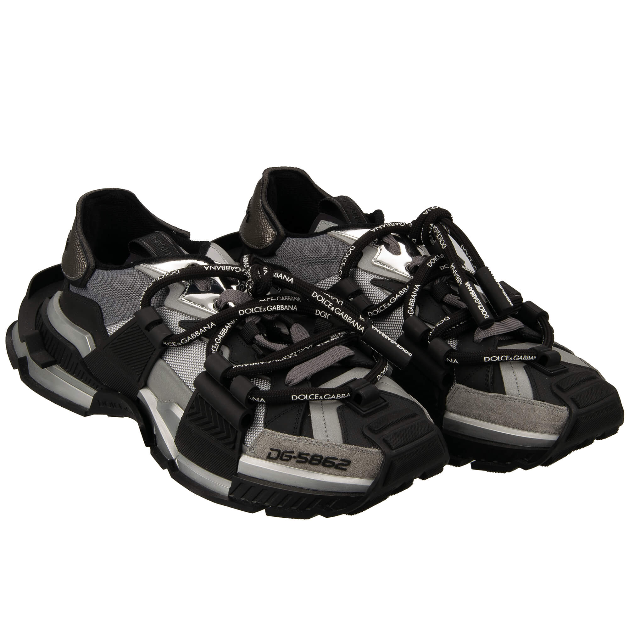 DG Logo Low-Top Sneaker SPACE Gray Black 42 | 14069
