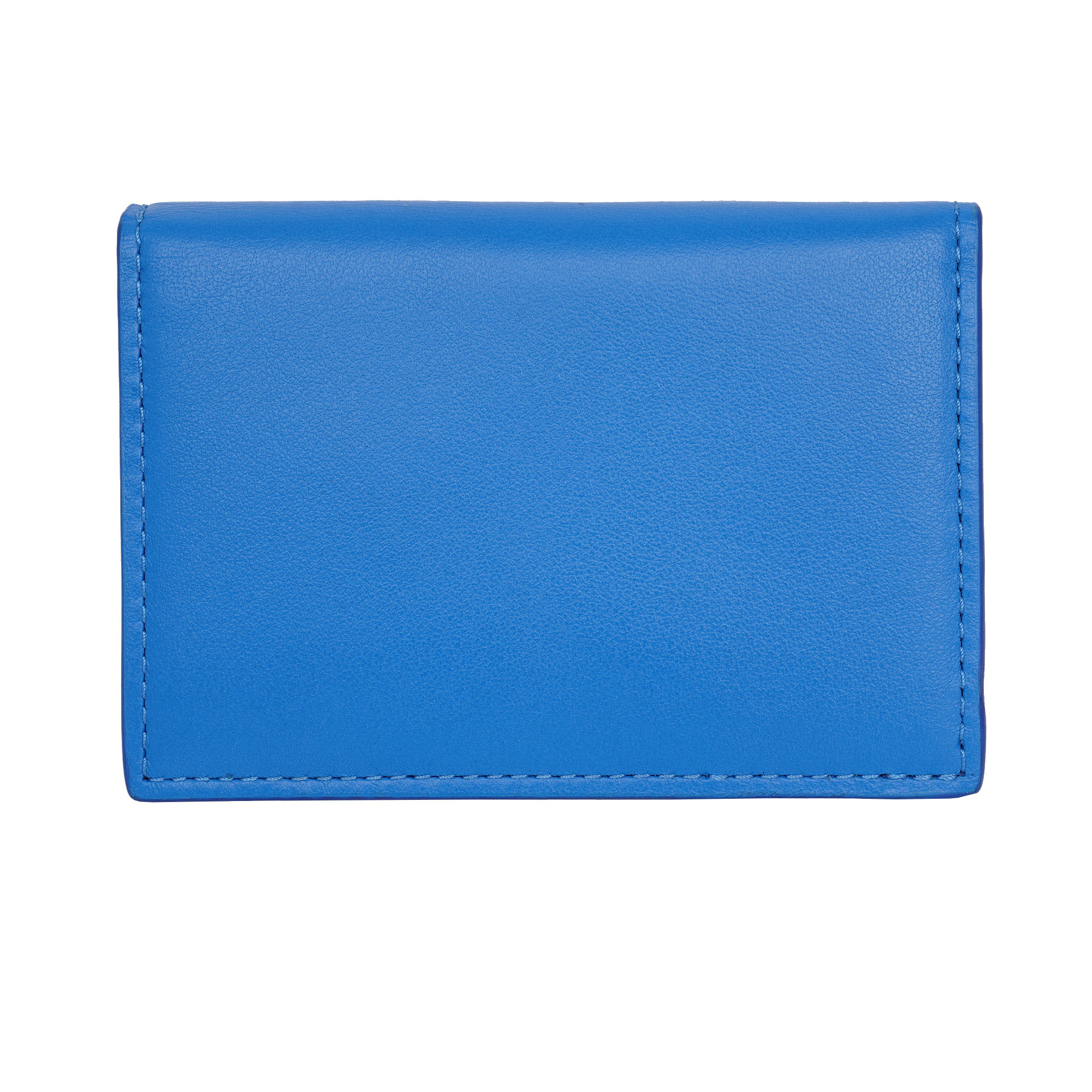Farben Print Leder Karten Portemonnaie / Geldbörse mit Clip für Geldscheine in Blau und Schwarz von OFF-WHITE c/o VIRGIL ABLOH