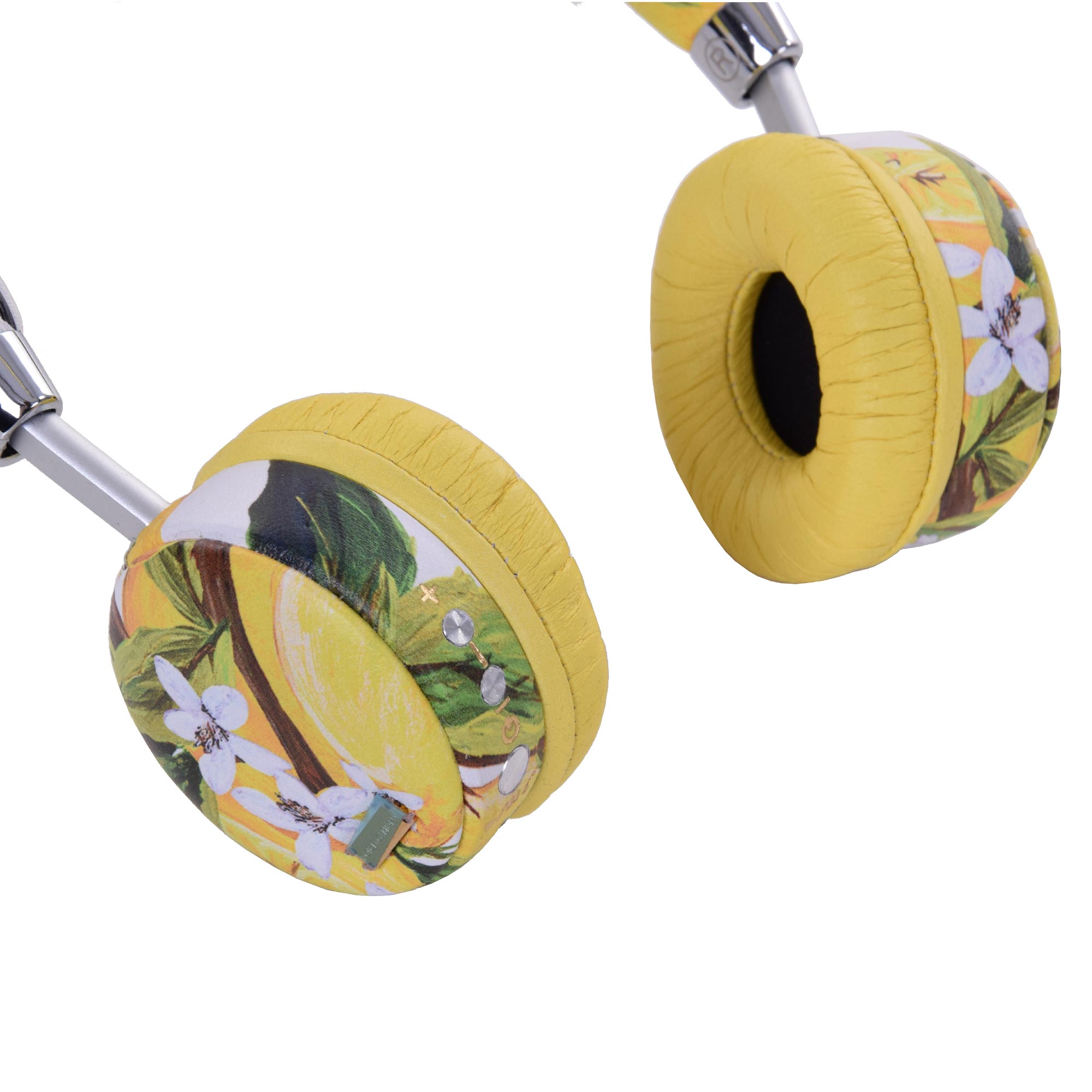 Exklusive Bluetooth-Kopfhörer / Harreif aus Nappa Leder mit Zitronen Print von DOLCE & GABBANA