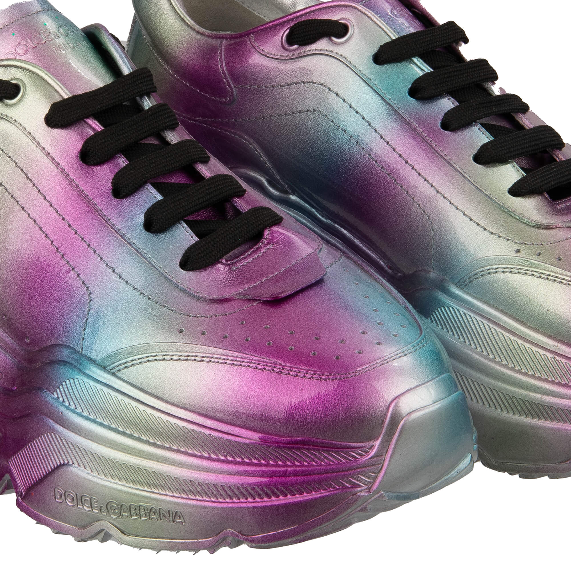 Herren Low-Top Lackleder Sneaker DAYMASTER in Grün von DOLCE & GABBANA
