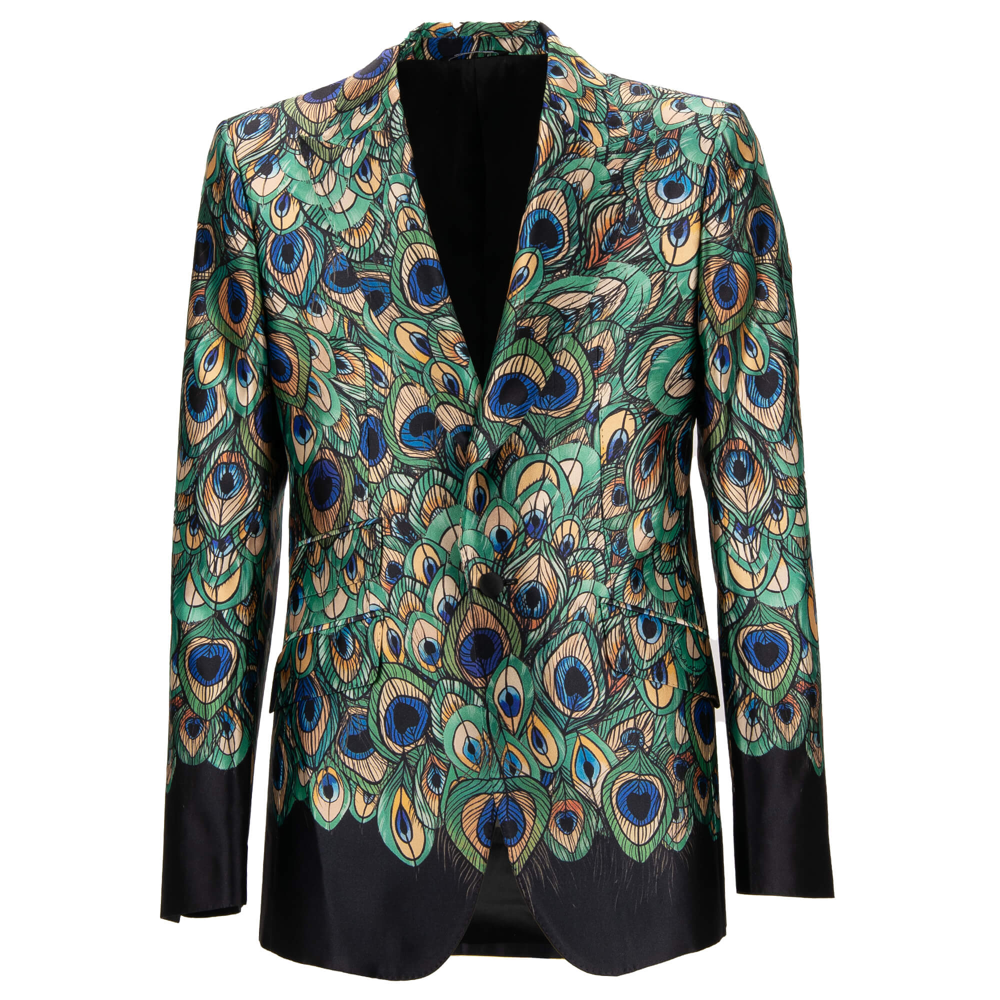 Peacock Silk SICILIA Tuxedo Blazer Green 48 38 M 13208