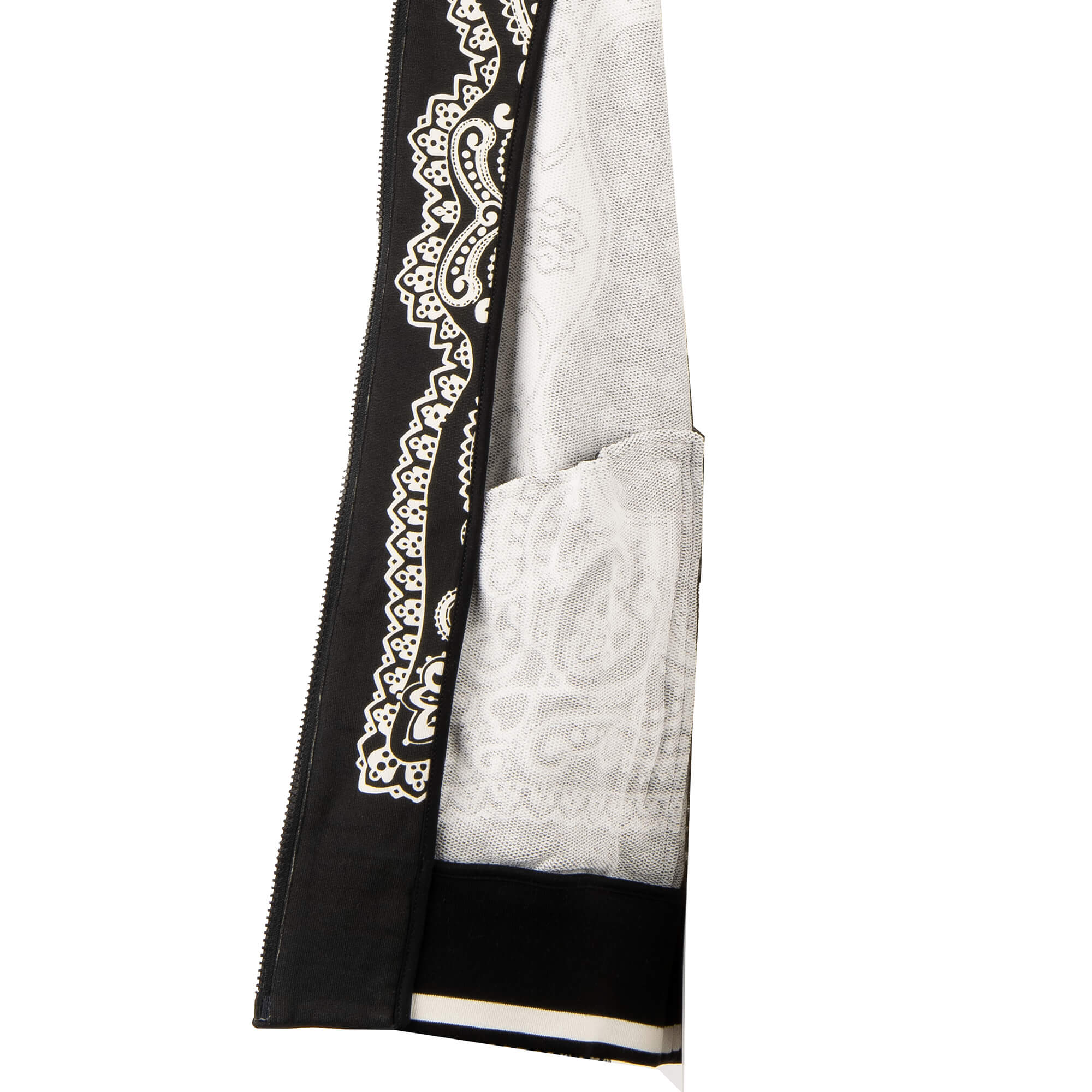 Bandana and Crown printed hooded jacket with zip closure and pockets by DOLCE & GABBANA