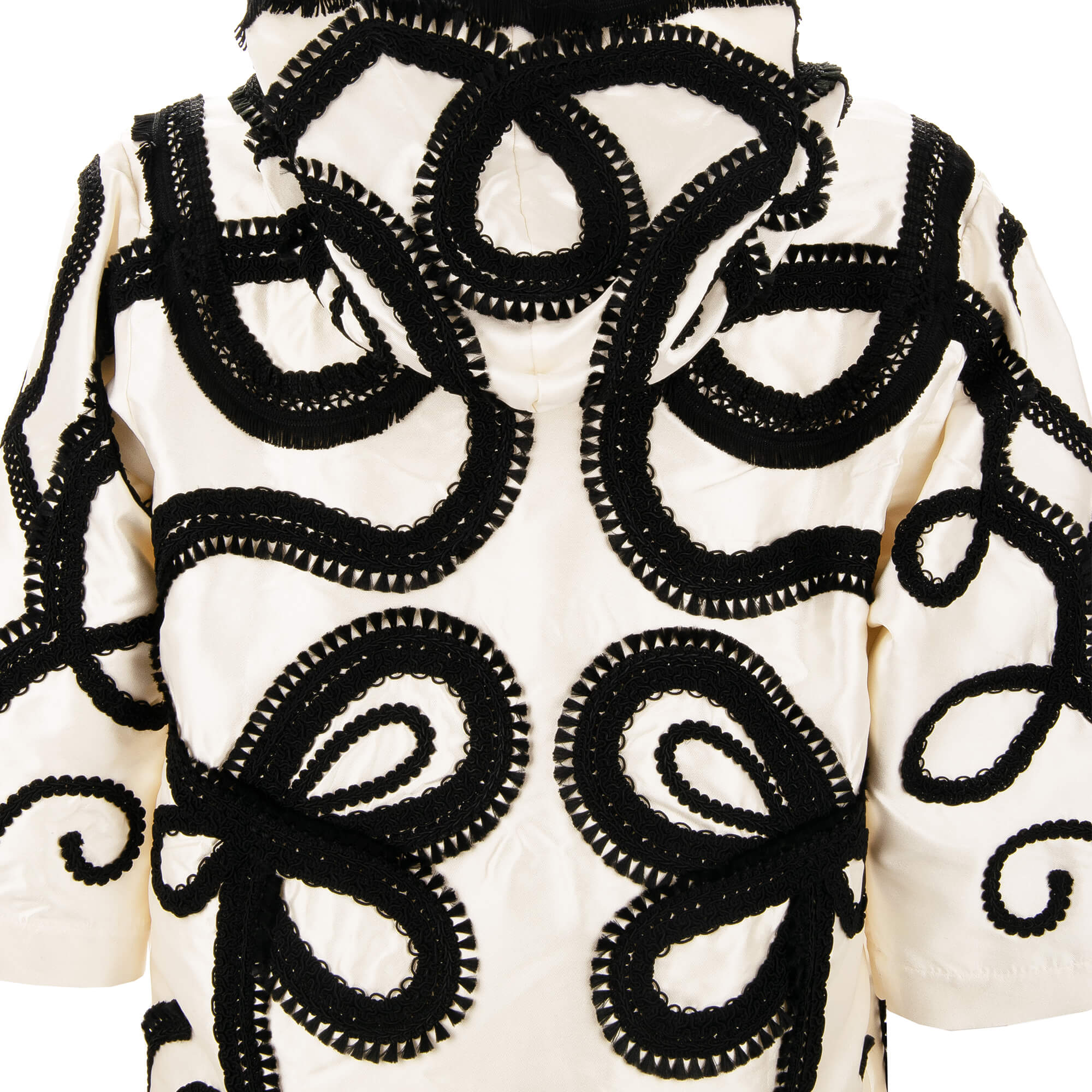 Embroidered 3/4-sleeves spanisch torero silk hoody / sweatshirt by DOLCE & GABBANA 
