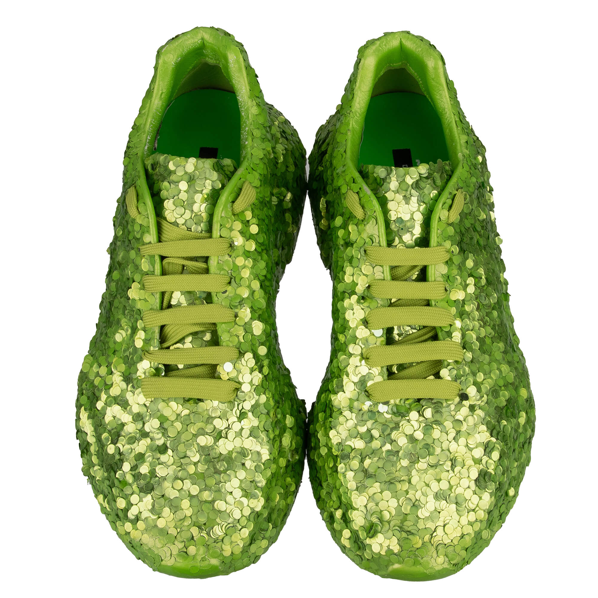 Herren Low-Top Sneaker DAYMASTER mit Glitzer in Grün von DOLCE & GABBANA