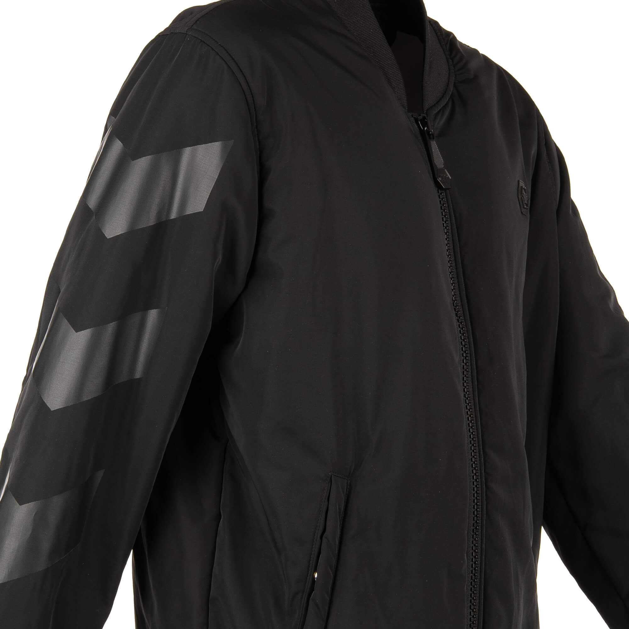 Bomber jacket Anniversary 20th with logo plate in front and white skull logo print at the back by PHILIPP PLEIN