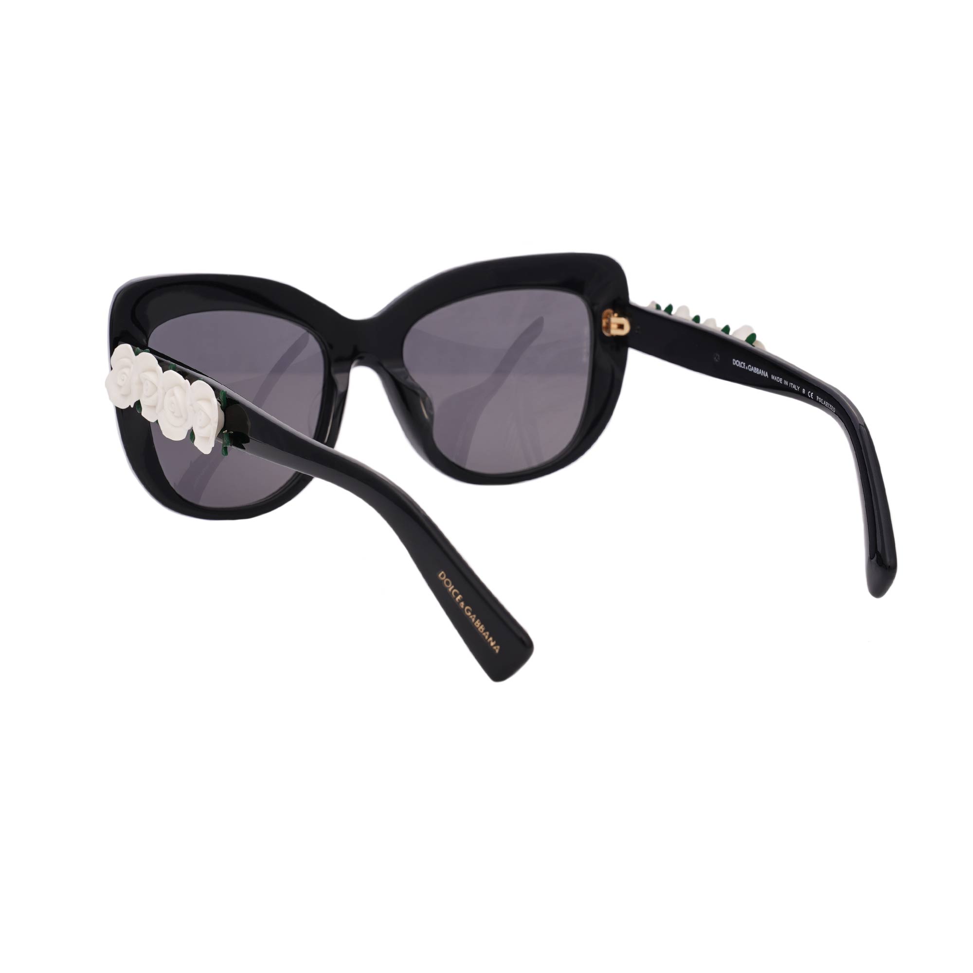 White Rose Cat Eye Sunglasses DG 4252 Black display picture 3
