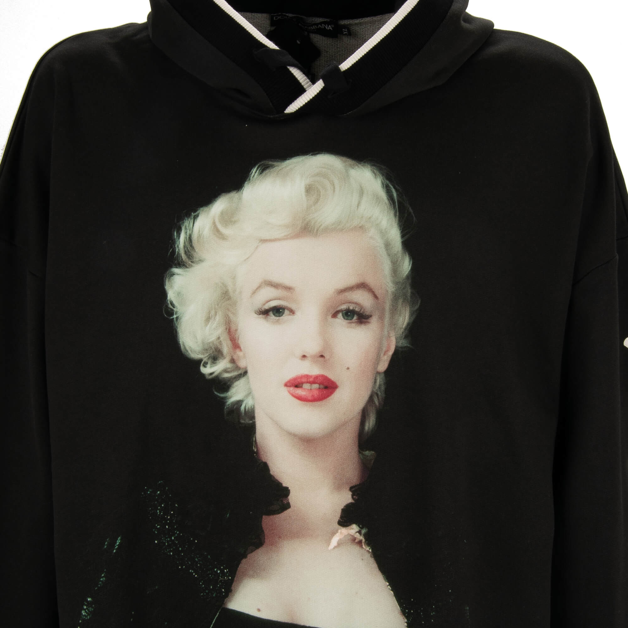 Hoodie / Pullover mit Marilyn Monroe Print in schwarz von DOLCE & GABBANA 