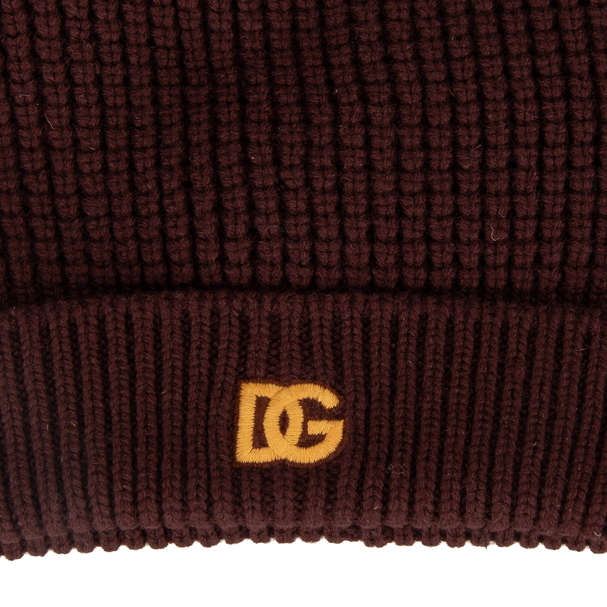 Kashmir Mütze mit DG Logo Stickerei von DOLCE & GABBANA 