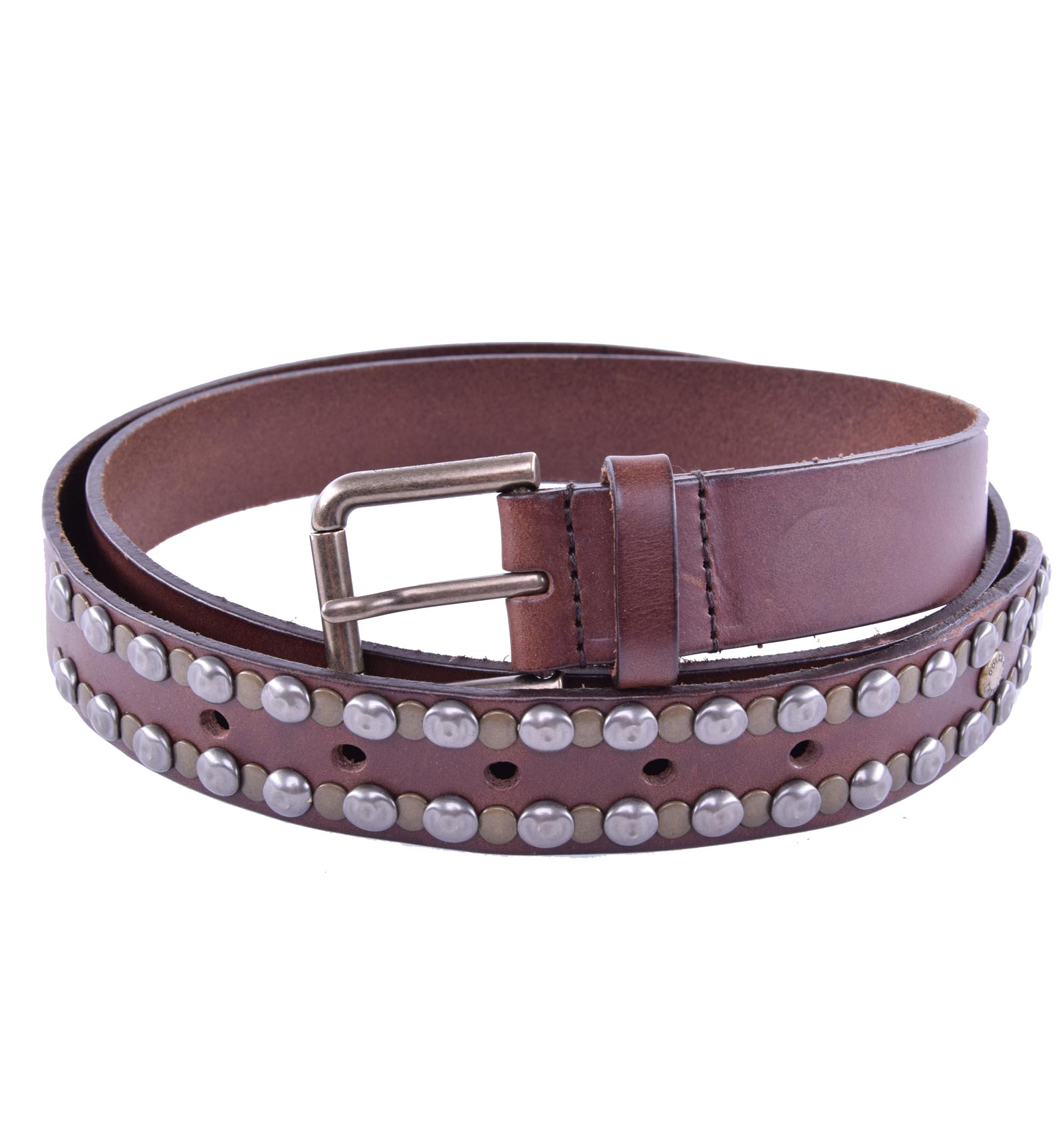 Belt with Studs Brown 110