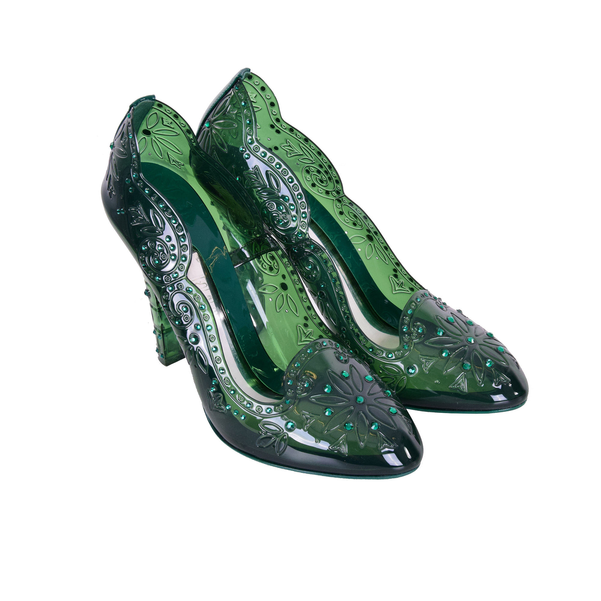 Cinderella Pumps aus PVC mit Strass-Verzierung von DOLCE & GABBANA