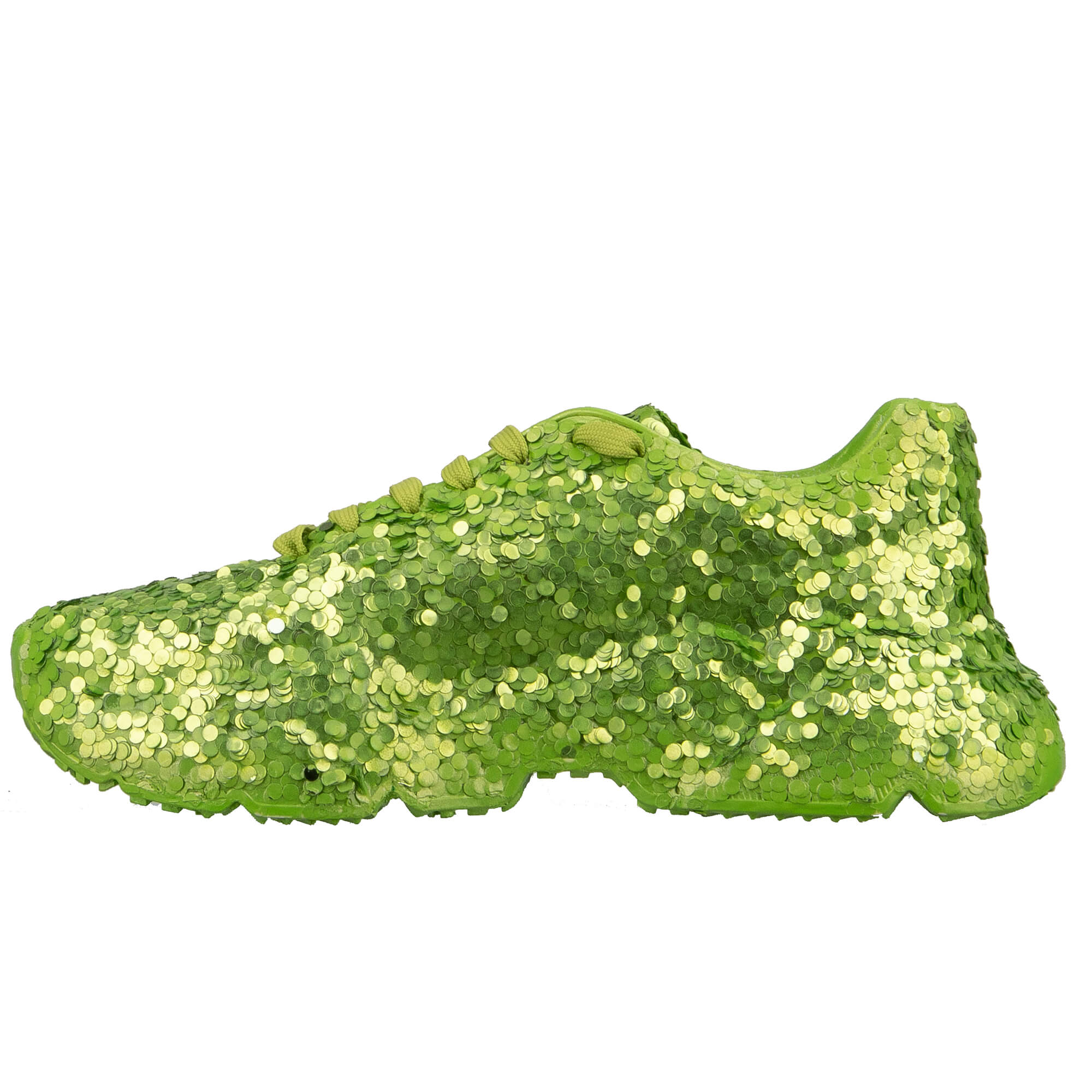 Herren Low-Top Sneaker DAYMASTER mit Glitzer in Grün von DOLCE & GABBANA