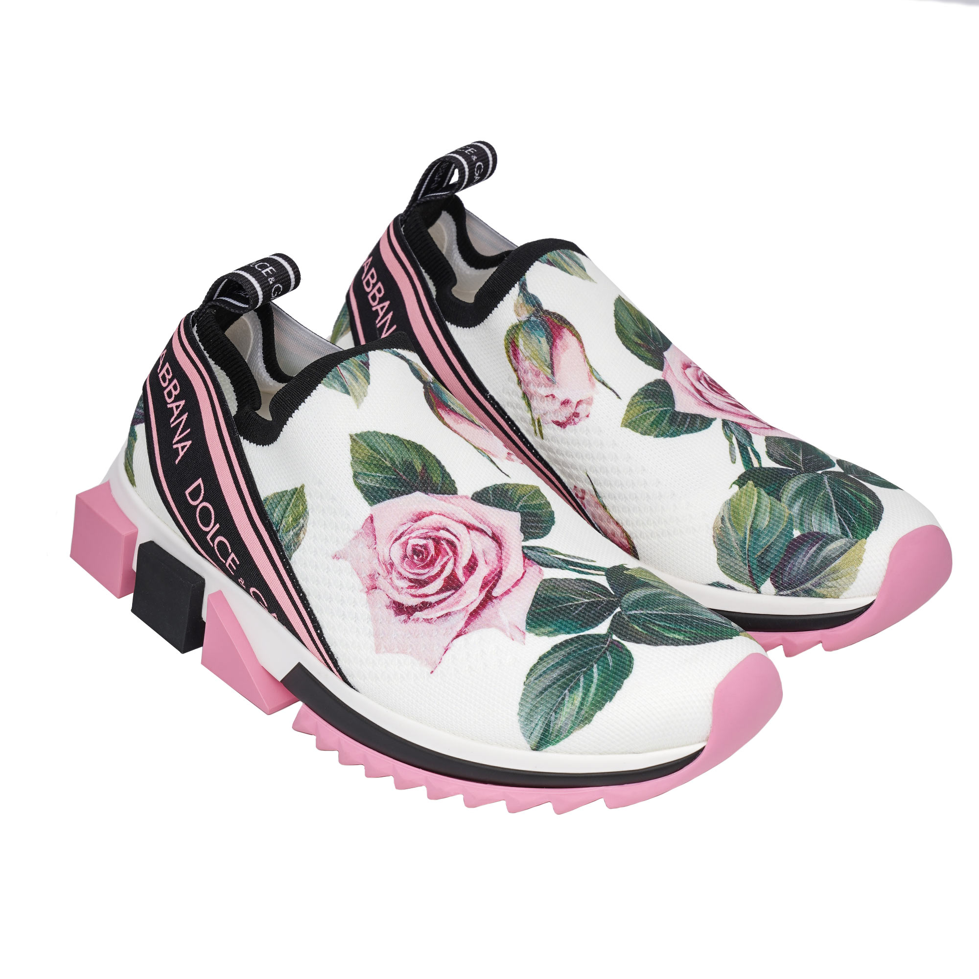 DG Logo Rose Slip-On Sneaker SORRENTO Pink Weiß Schwarz 38 US 8