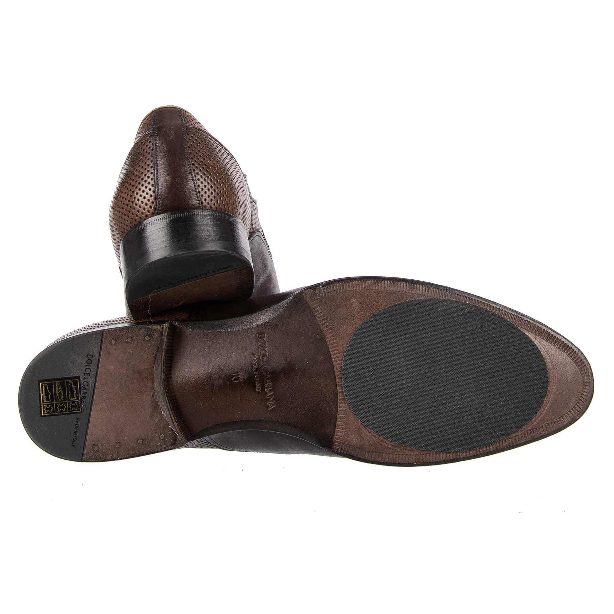 Patchwork Monkstrap Schuhe NAPOLI aus Kaiman- und Kalbsleder in Braun und Rot von DOLCE & GABBANA