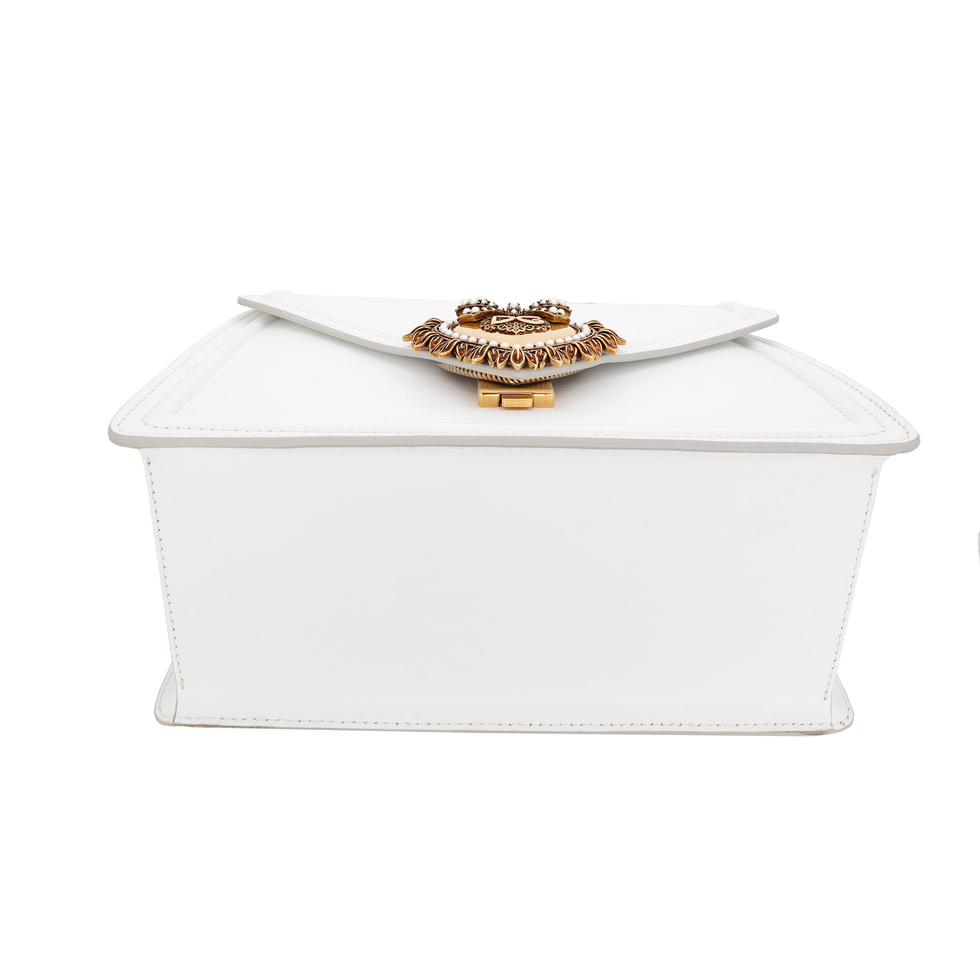 Tasche / Schultertasche / Henkeltasche DEVOTION Medium mit Schmuckherz Verschluss mit DG Logo, inneren Fächern und verstellbarem Schulterriemen von DOLCE & GABBANA